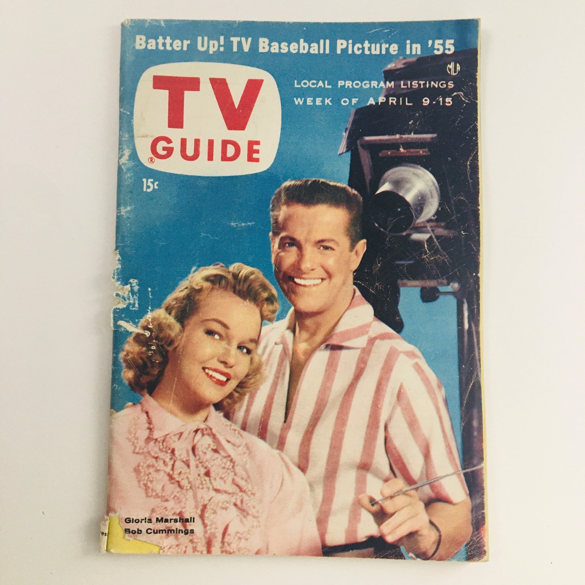 TV Guide Magazine April 9 1955 Vol 3 #15 Gloria Marshall & Bob Cummings Feature