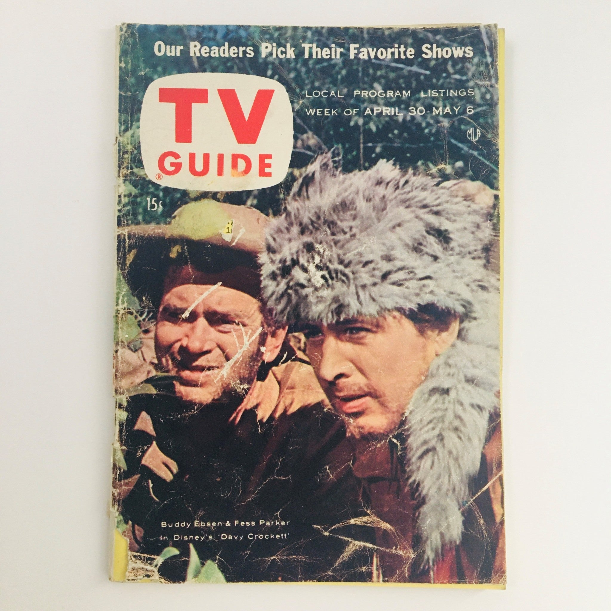 TV Guide Magazine April 30 1955 Vol 3 #18 Buddy Ebsen & Fess Parker Feature