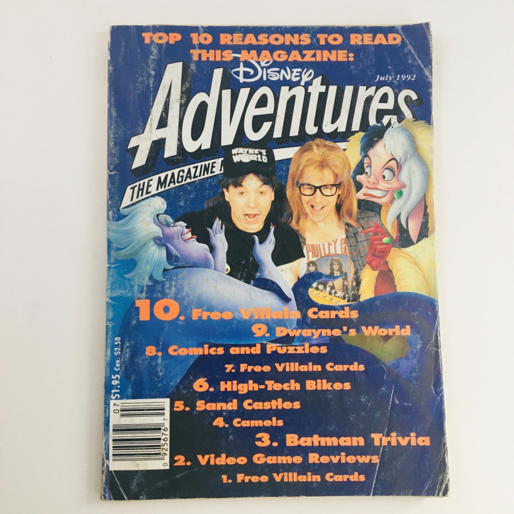 Disney Adventures The Magazine July 1992 Wayne's World Actor Mike Myers