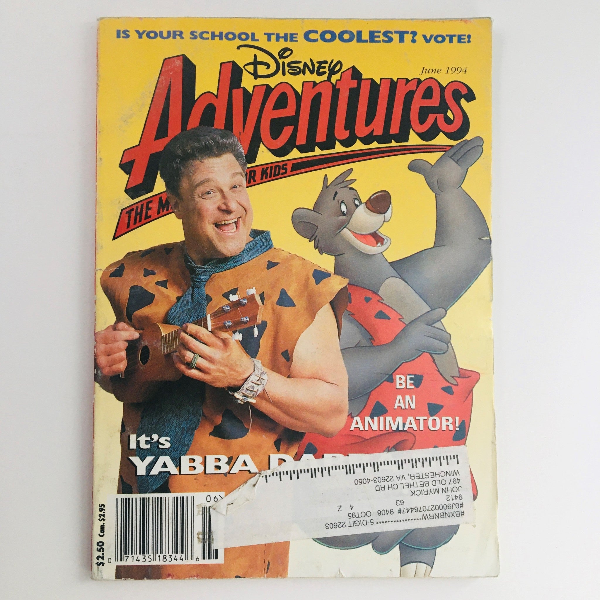 Disney Adventures The Magazine June 1994 Flinstone's John Goodman as Fred