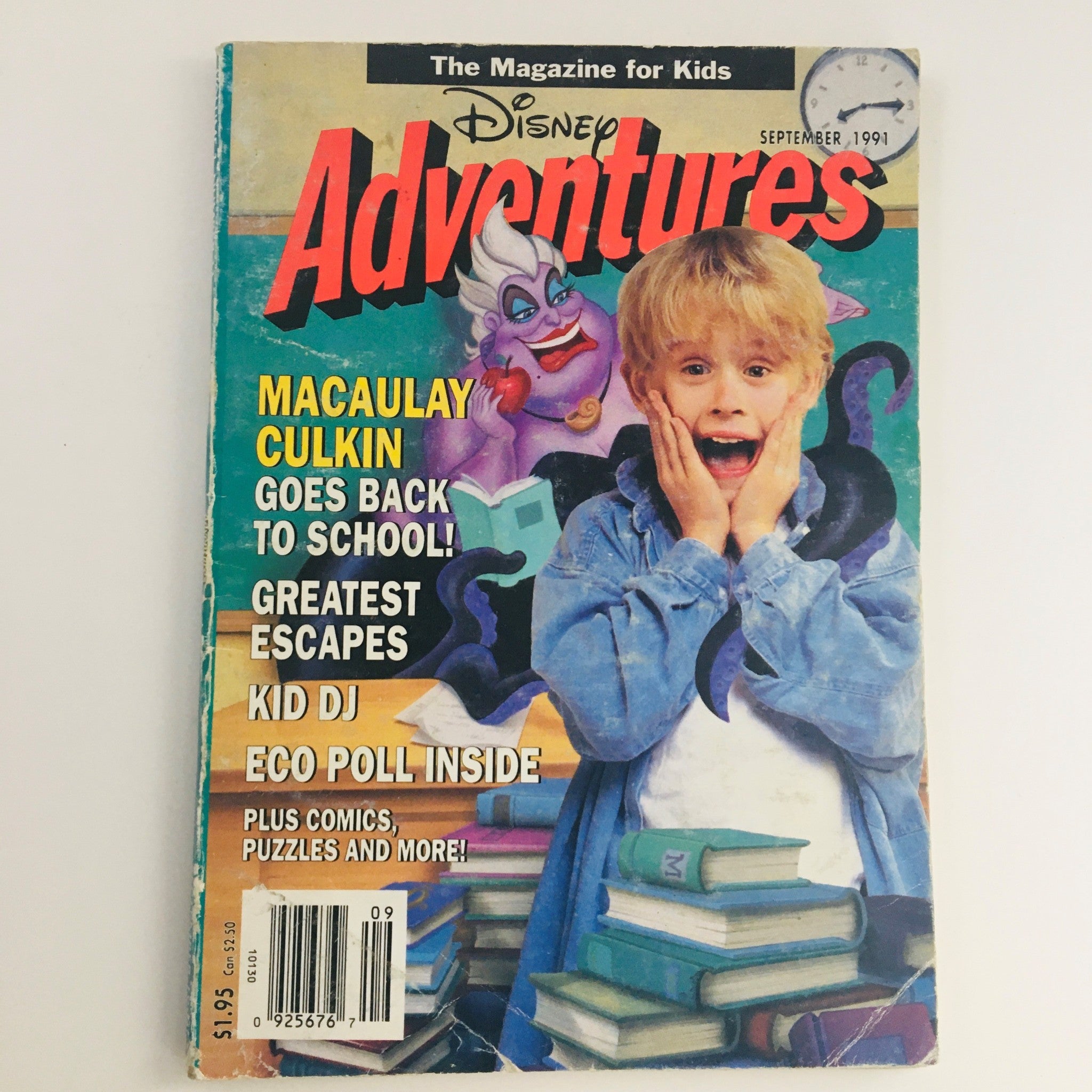 Disney Adventures The Magazine September 1991 Macaulay Culkin & Greatest Escapes