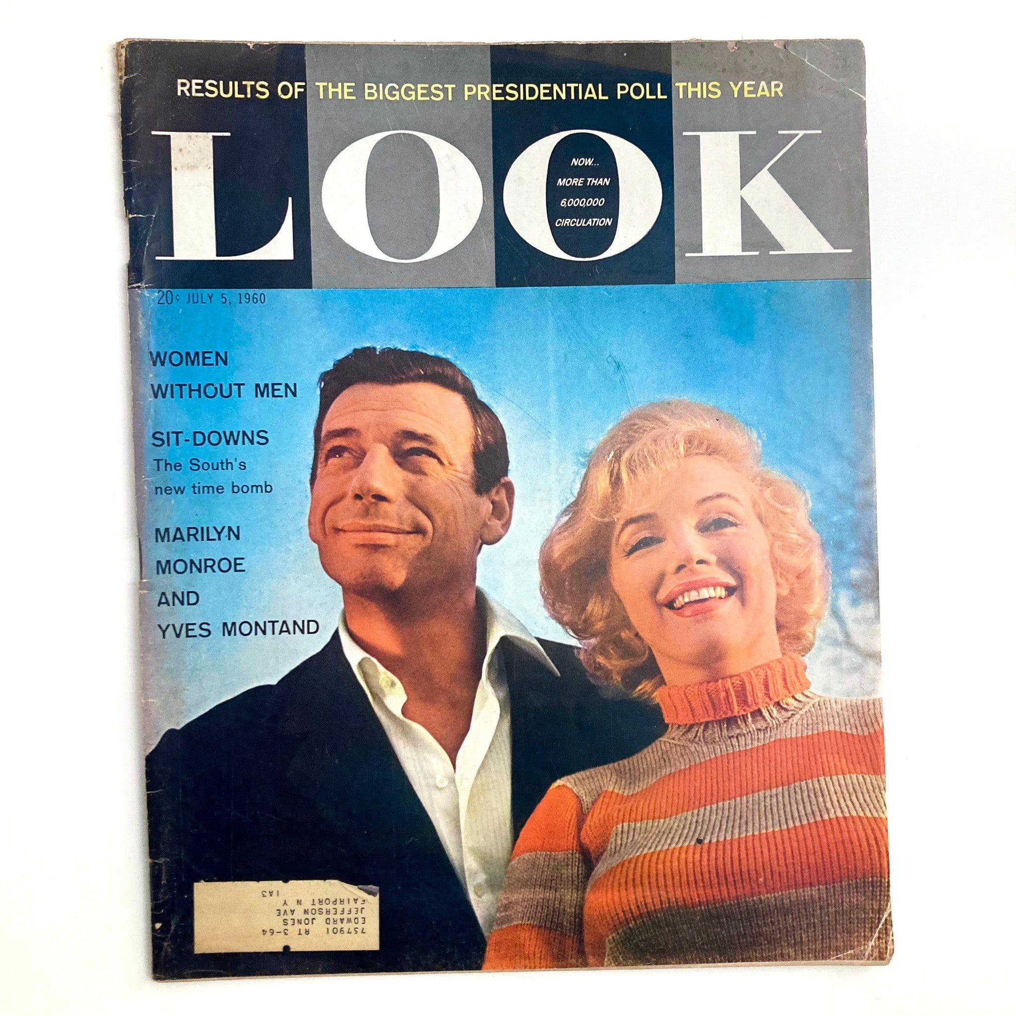 VTG Look Magazine July 5 1960 Vol 24 No. 14 Marilyn Monroe and Yves Montand