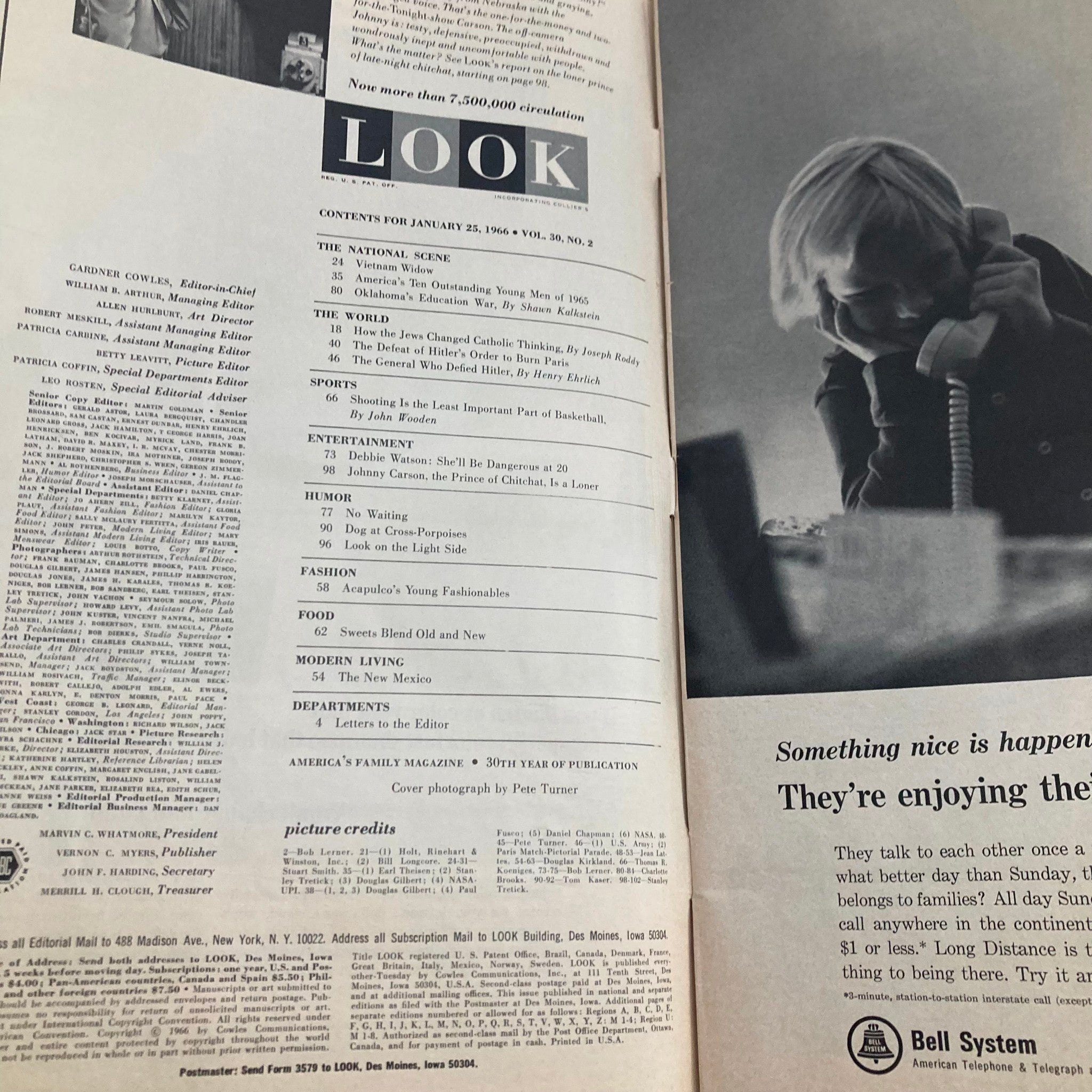 VTG Look Magazine January 25 1966 Vol 30 No. 2 Nazi General Who Defied Hitler