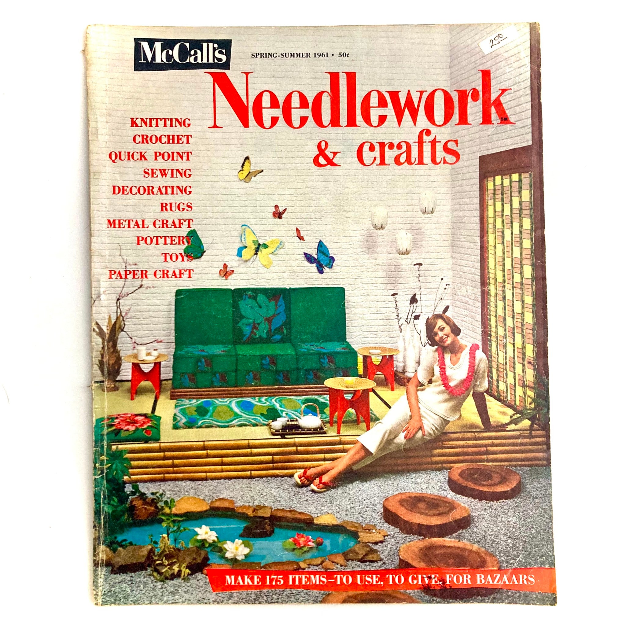 VTG McCall's Needlework & Crafts Magazine Spring-Summer 1961 Embroidery No Label