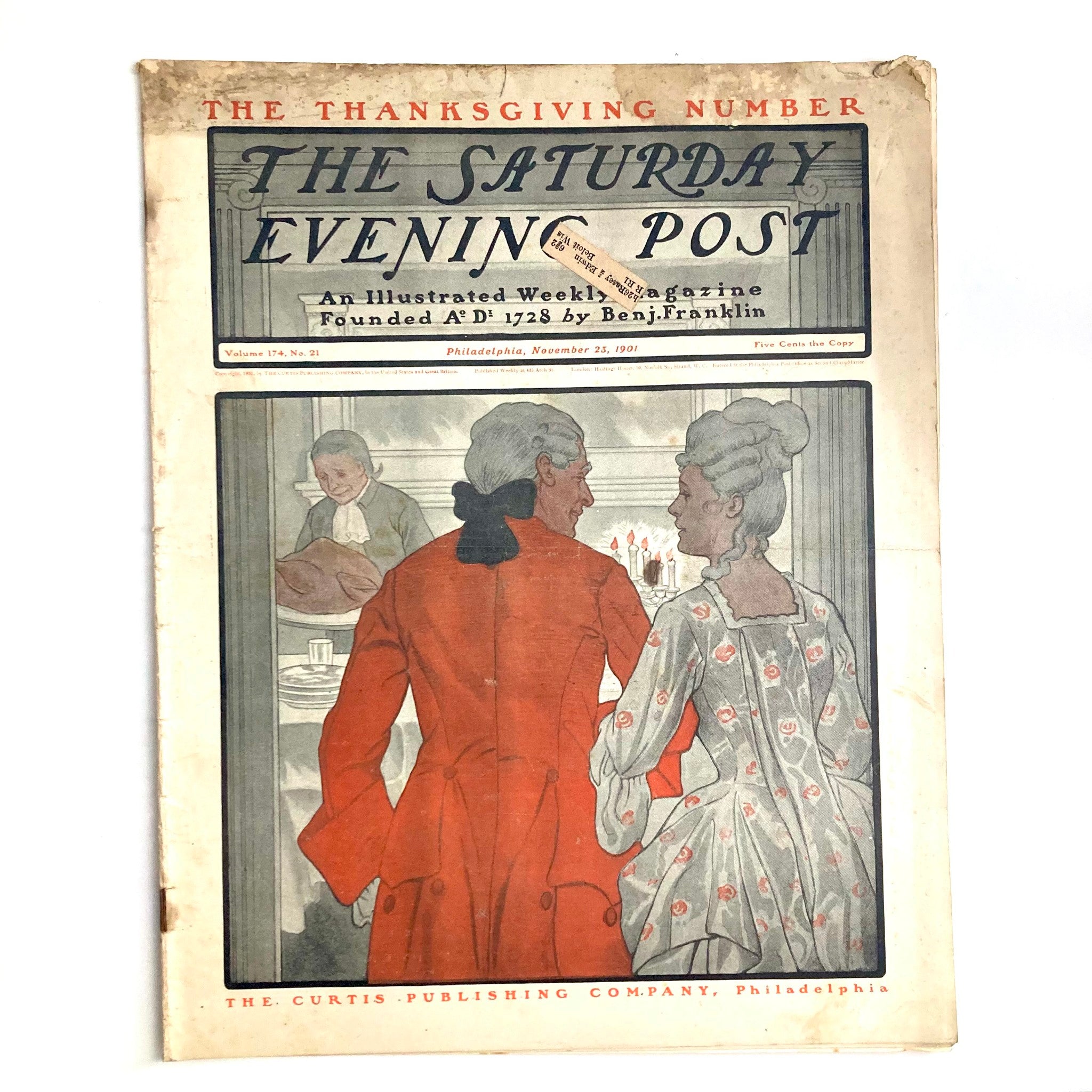 Saturday Evening Post Magazine November 23 1901 The Thanksgiving Number