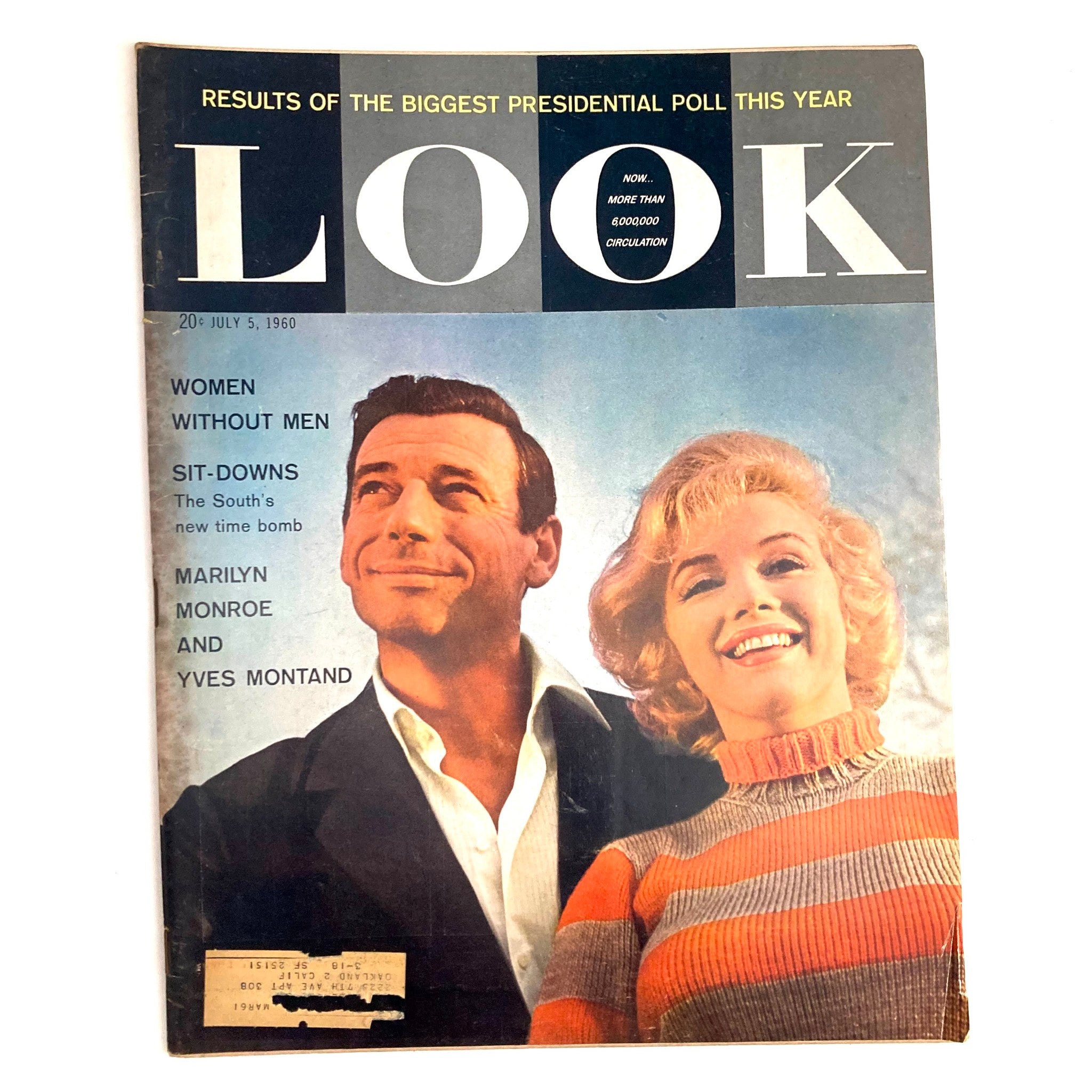 VTG Look Magazine July 5 1960 Vol 24 No. 14 Yves Montand and Marilyn Monroe