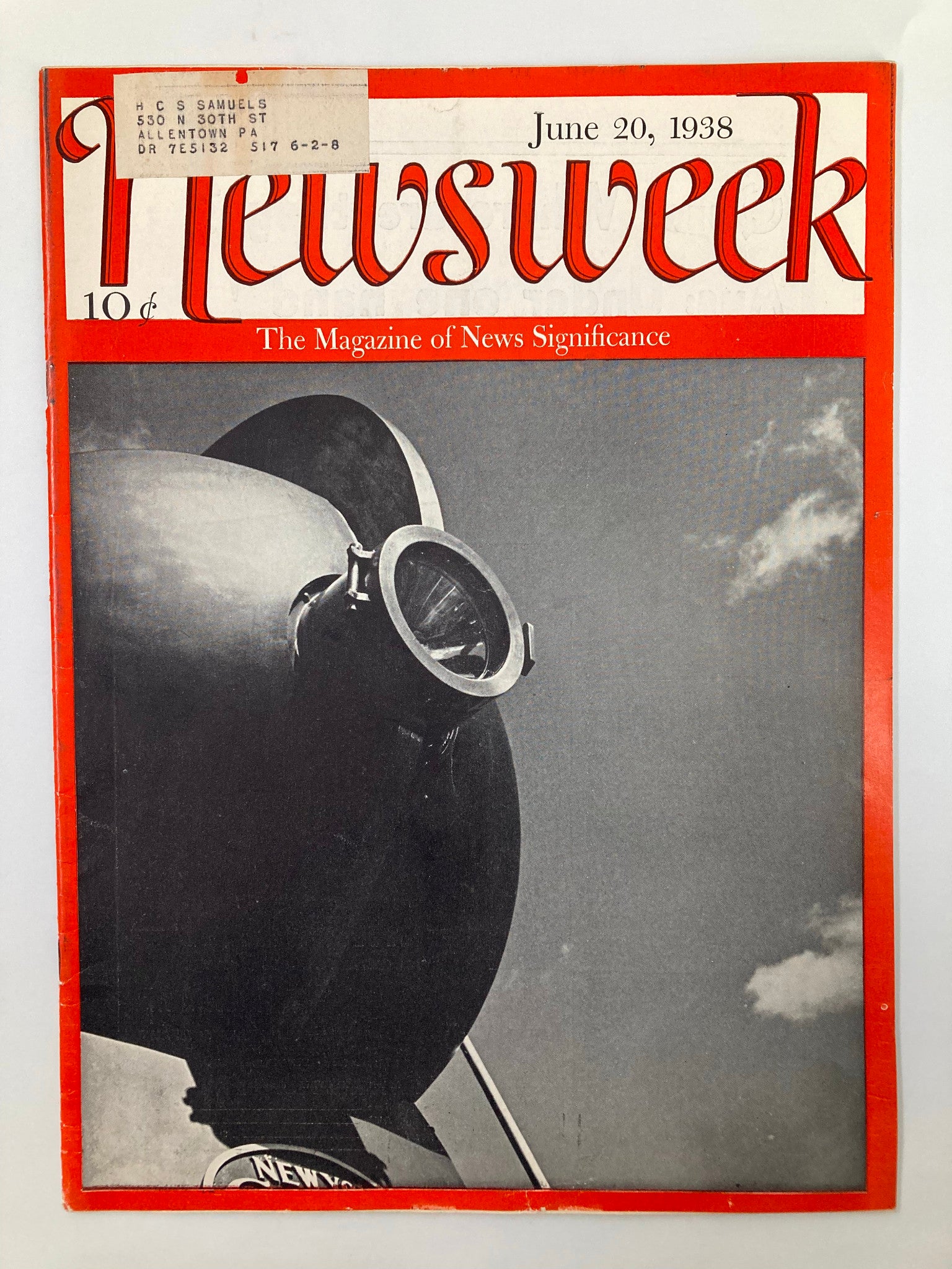 VTG Newsweek Magazine June 20 1938 Kemal Ataturk and The G-Men Find Kidnapper