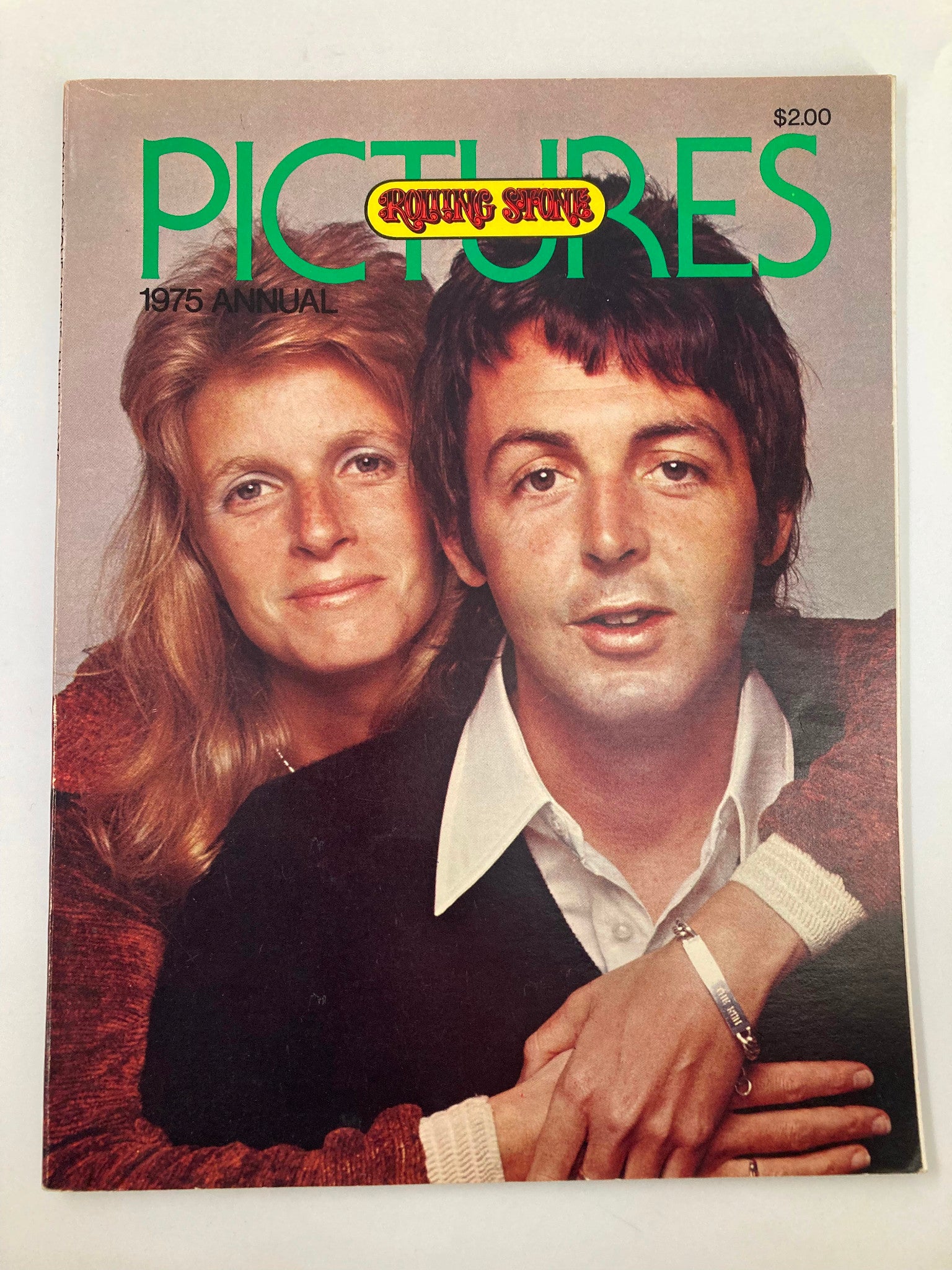 VTG Rolling Stone Pictures 1975 Annual Photorock Paul and Linda McCartney