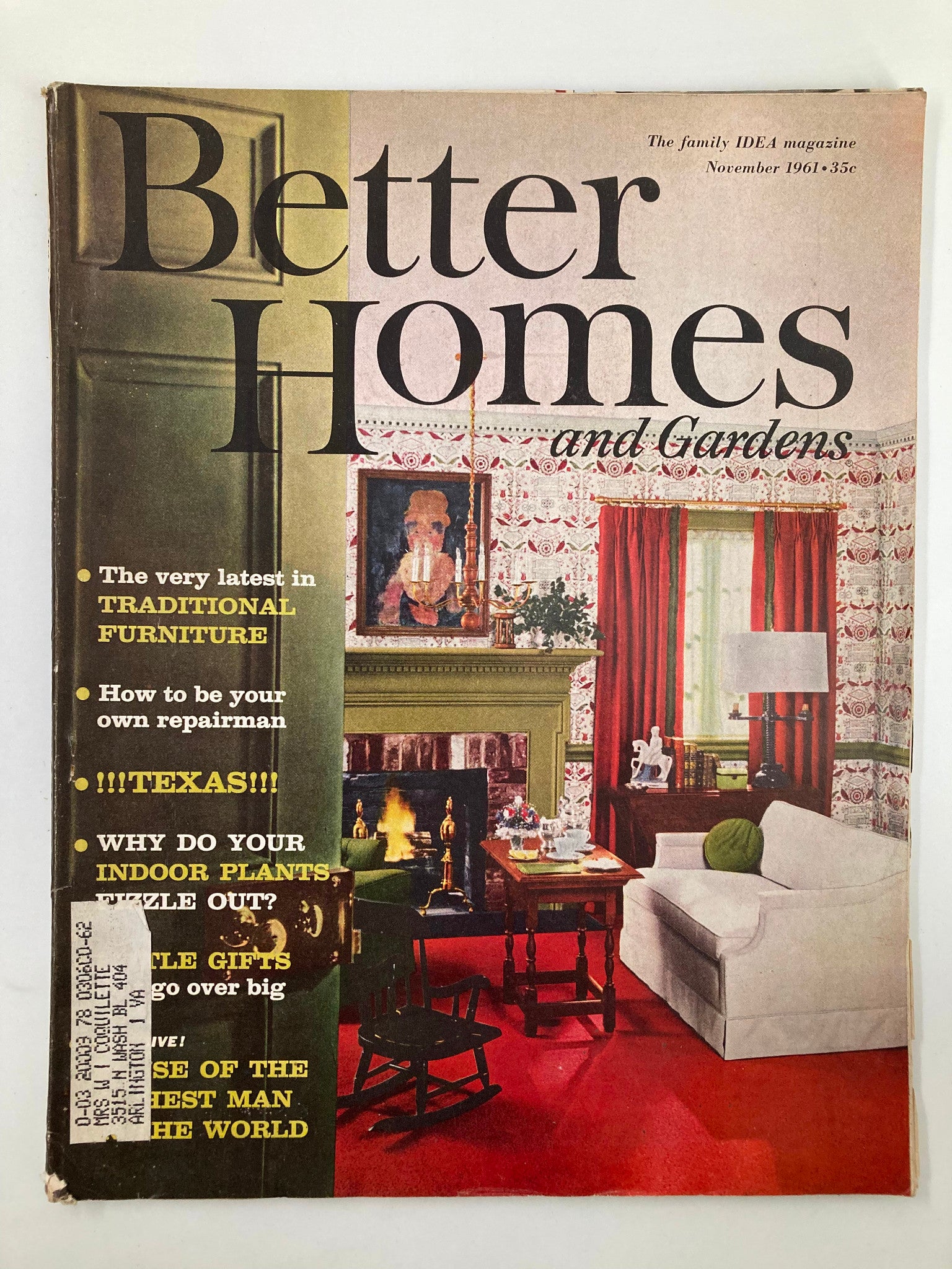 VTG Better Homes & Gardens Magazine November 1961 How To Be Your Own Repairman