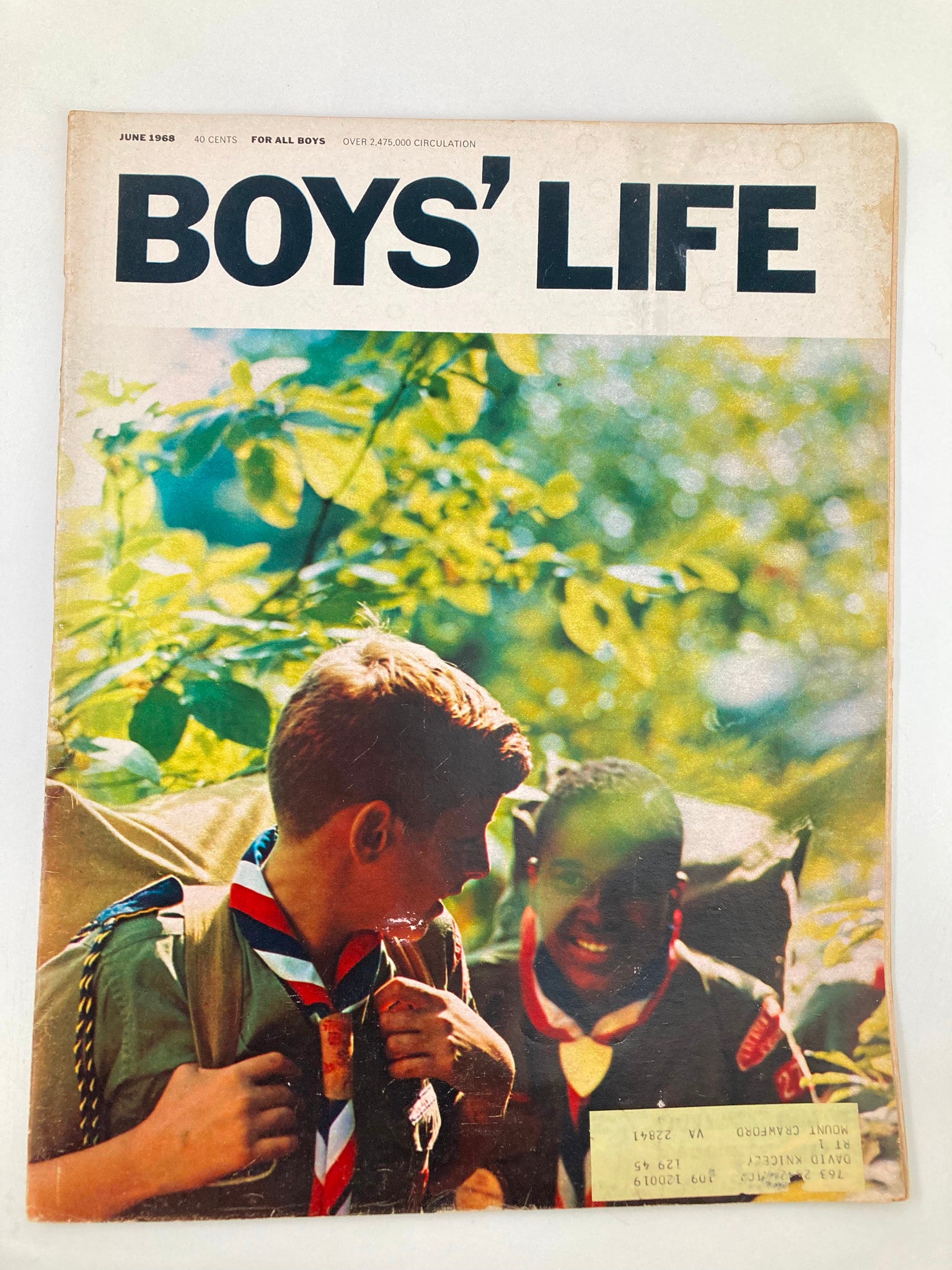 VTG Boys' Life Magazine June 1968 Camping, Jack of All Tools & Hitchin' Rack