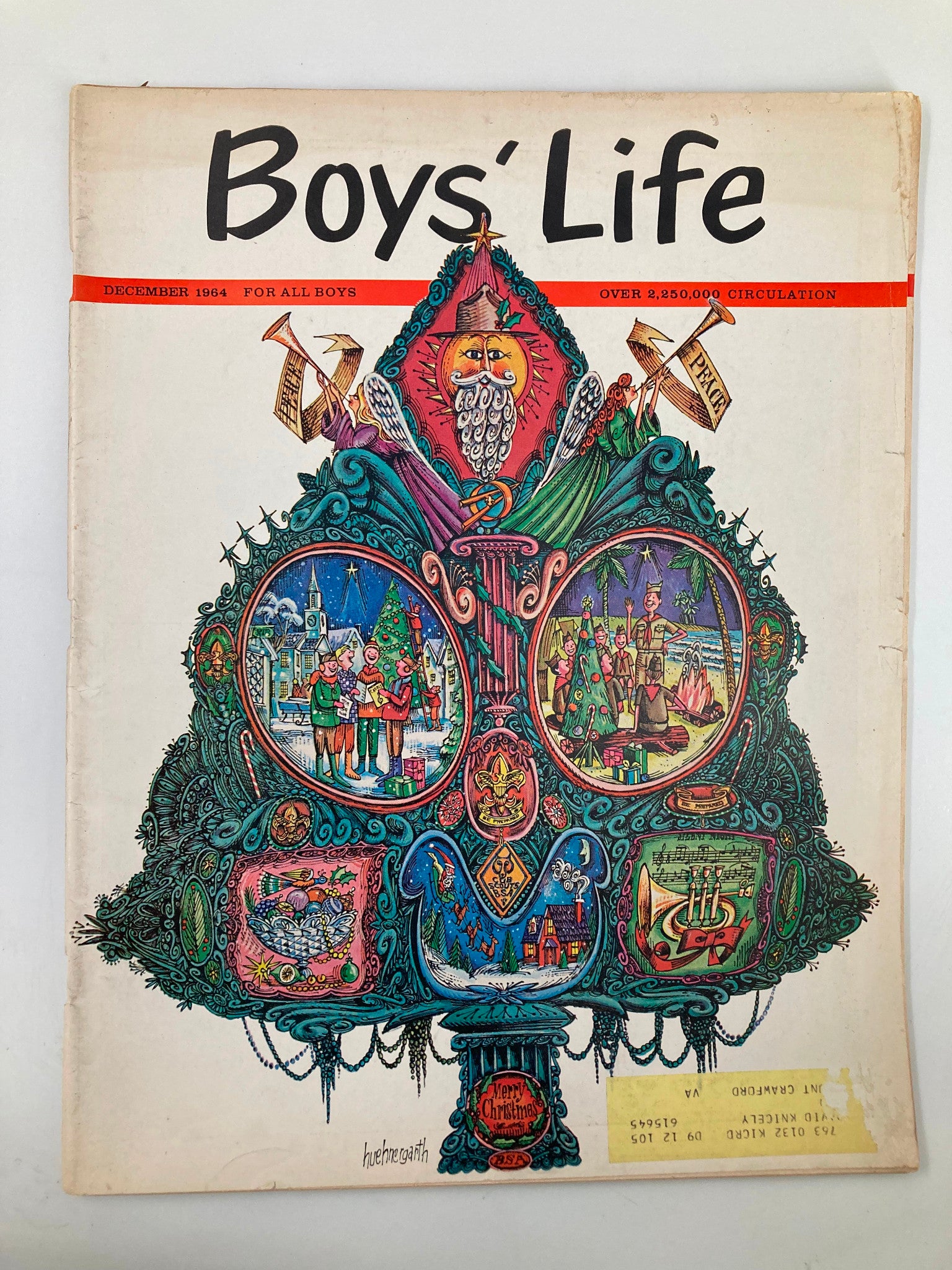 VTG Boys' Life Magazine December 1964 The Boots for the Battle Story