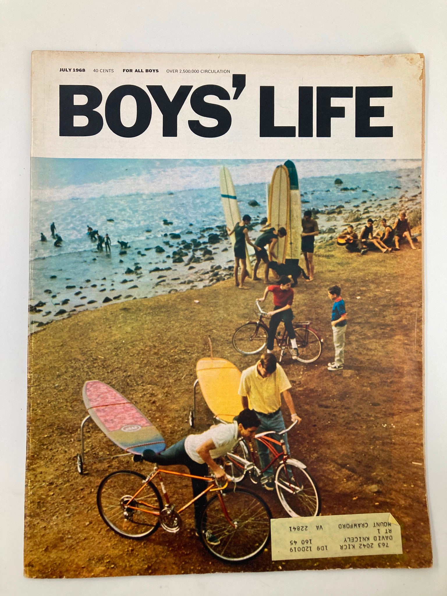 VTG Boys' Life Magazine July 1968 The Wonderful Chain-Gang Car by Ken W. Purdy