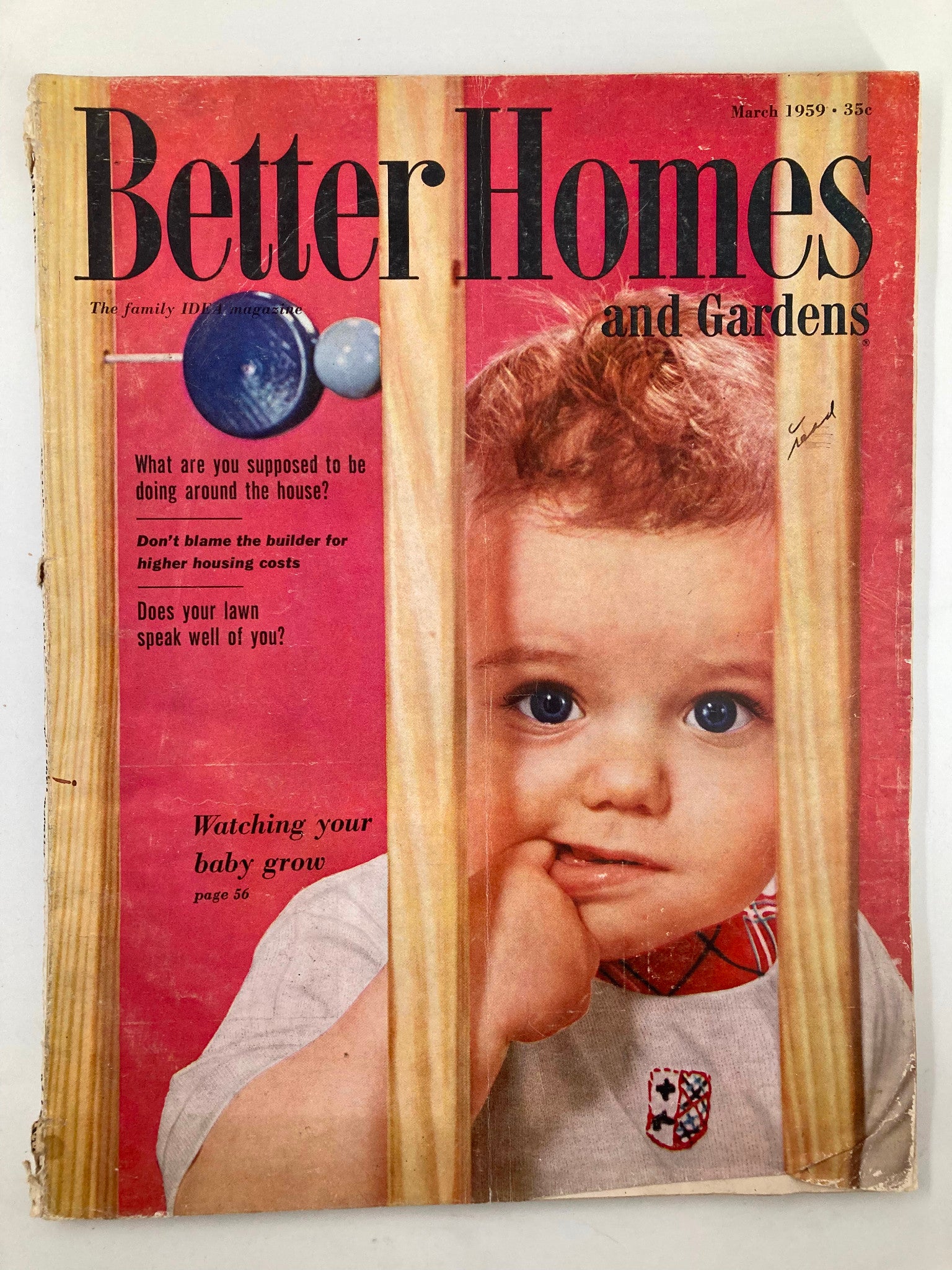 VTG Better Homes & Gardens Magazine March 1959 Watching Your Baby Grow No Label