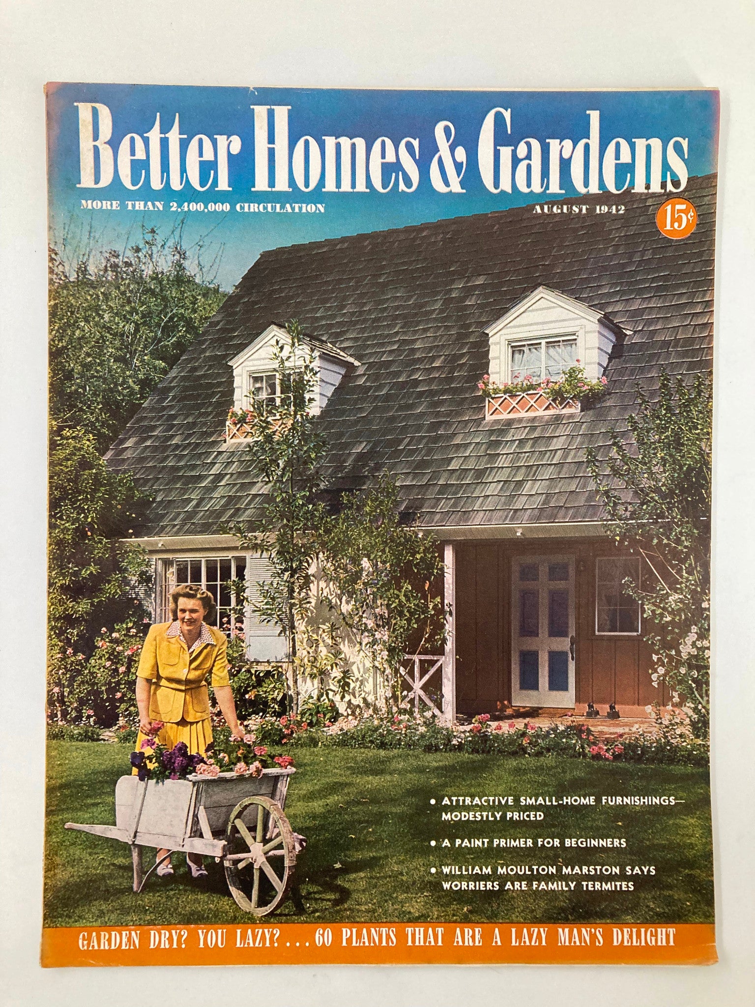 VTG Better Homes & Gardens Magazine August 1942 A Paint Primer for Beginners