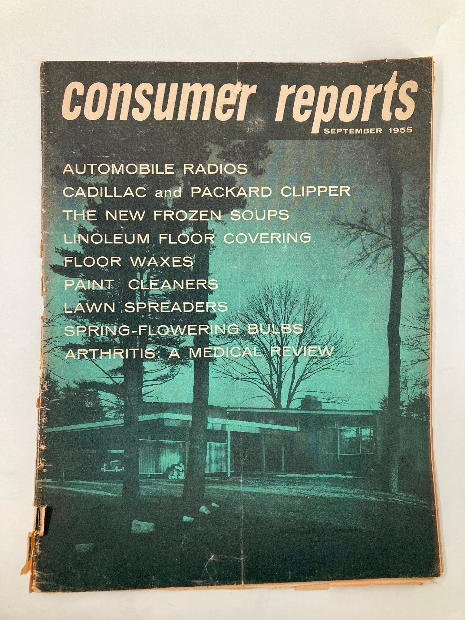 VTG Consumer Reports Magazine September 1955 Linoleum Floor Covering No Label