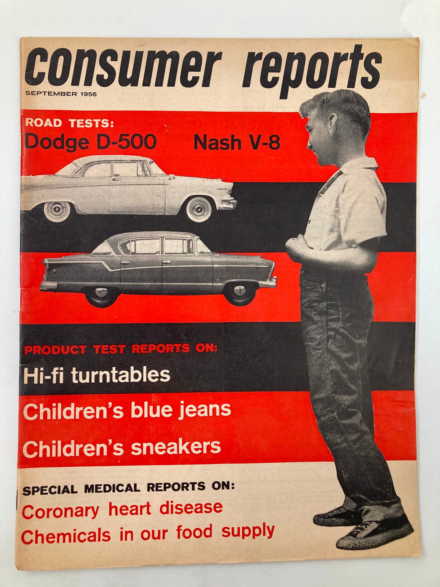 VTG Consumer Reports Magazine September 1956 Coronary Heart Disease No Label