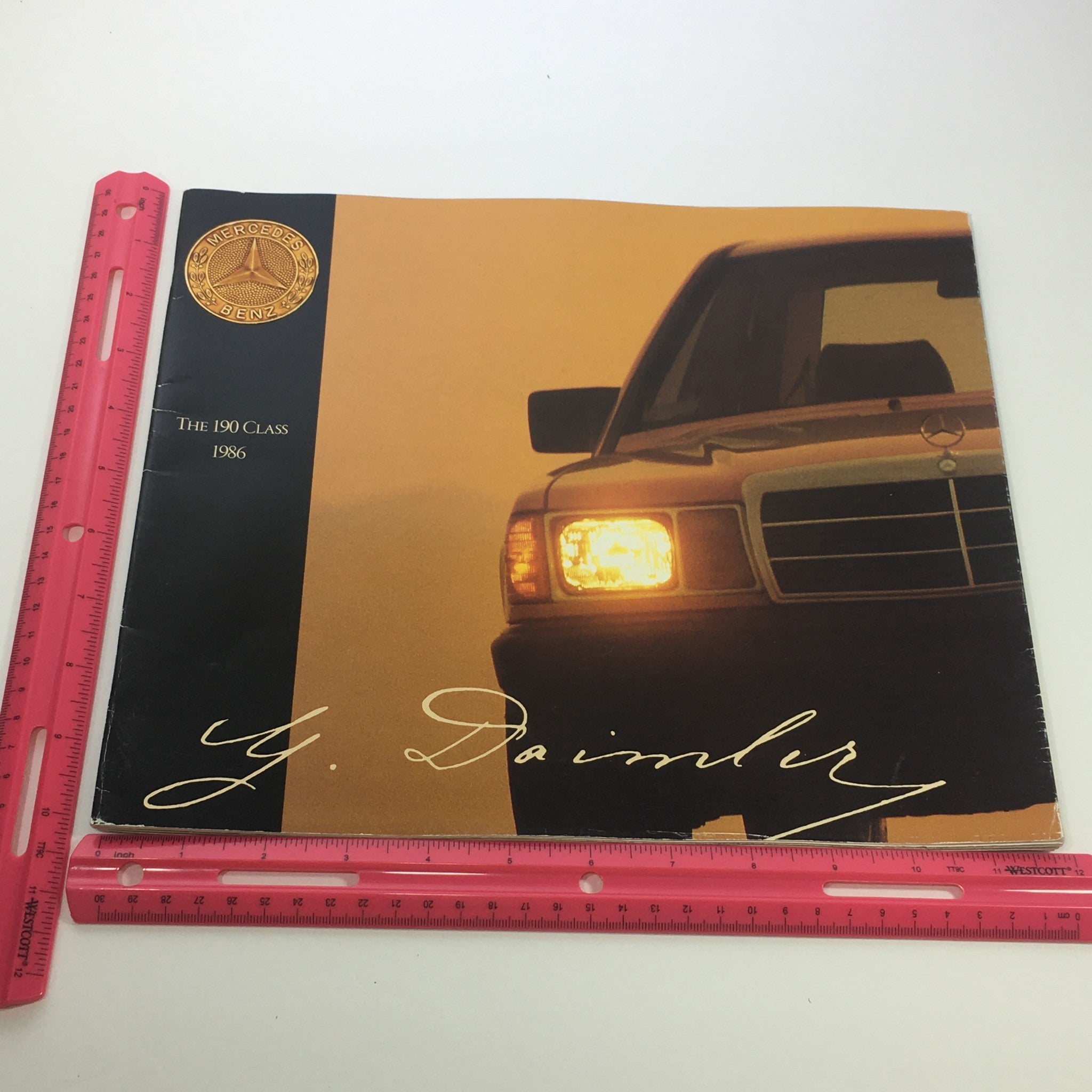 1986 Mercedes-Benz The 190 Class Dealership Car Auto Brochure Catalog