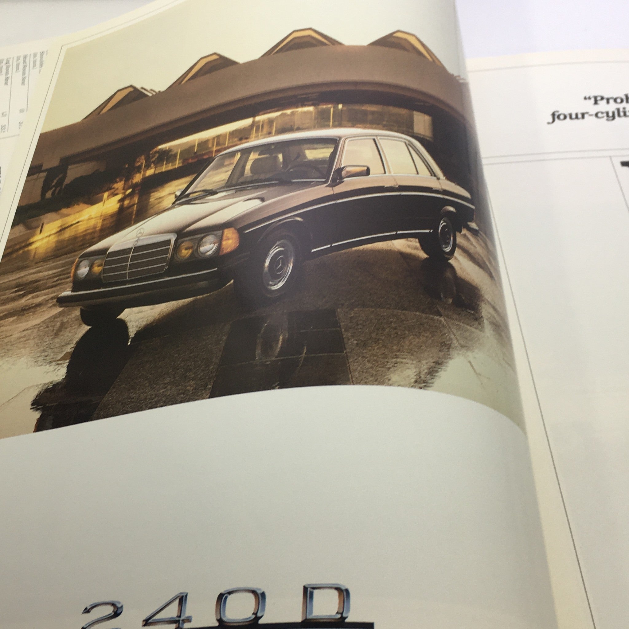 1983 Mercedes-Benz 380SL 240D 300D 300TD Dealership Car Auto Brochure Catalog