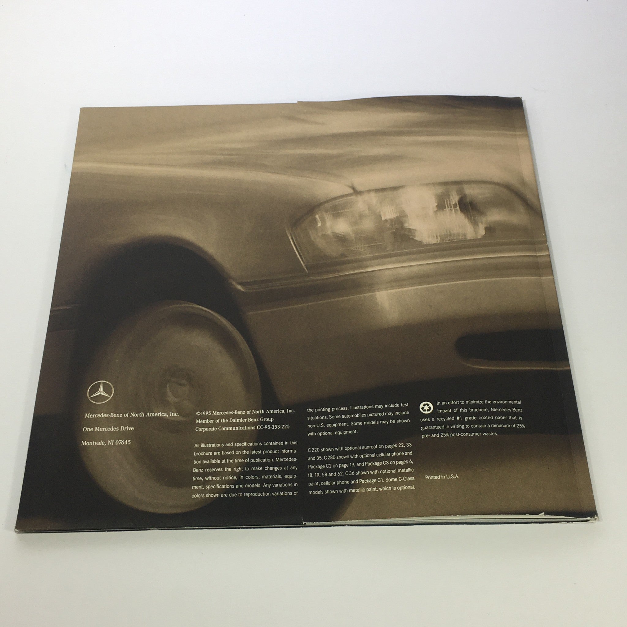 1996 Mercedes-Benz C-Class C-220 C-280 Dealership Car Auto Brochure Catalog