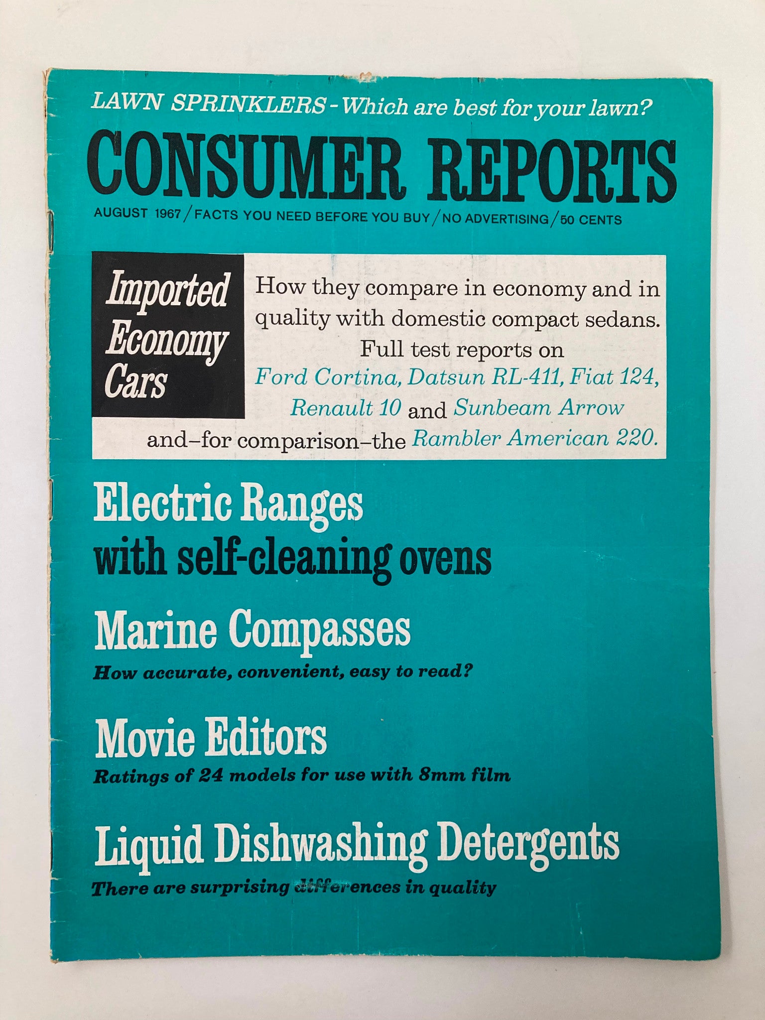 VTG Consumer Reports Magazine August 1967 Electric Ranges Self-Cleaning Ovens