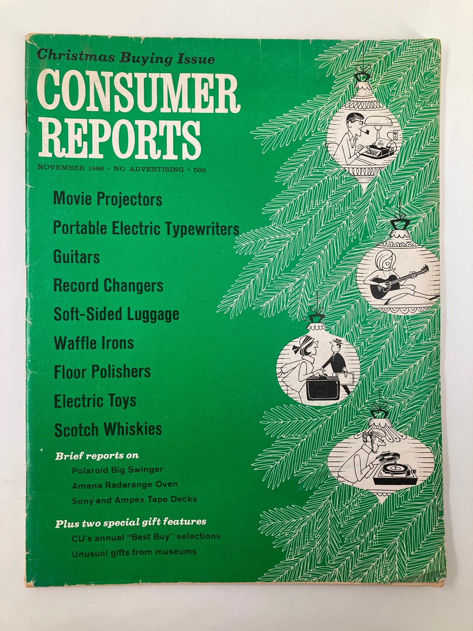 VTG Consumer Reports Magazine November 1968 Portable Electric Typewriters