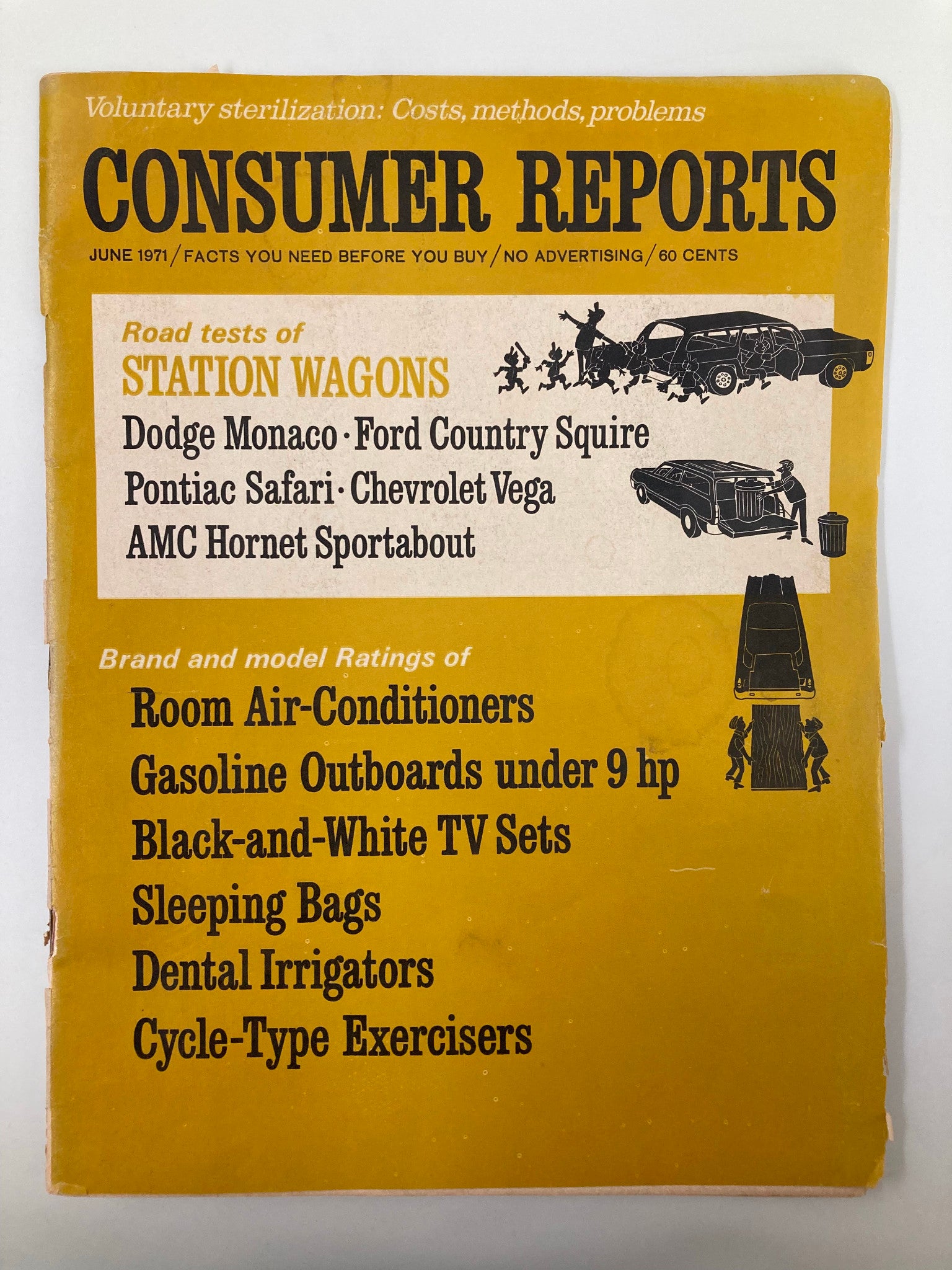 VTG Consumer Reports Magazine June 1971 Gasoline Outboards Under 9 Horesepower