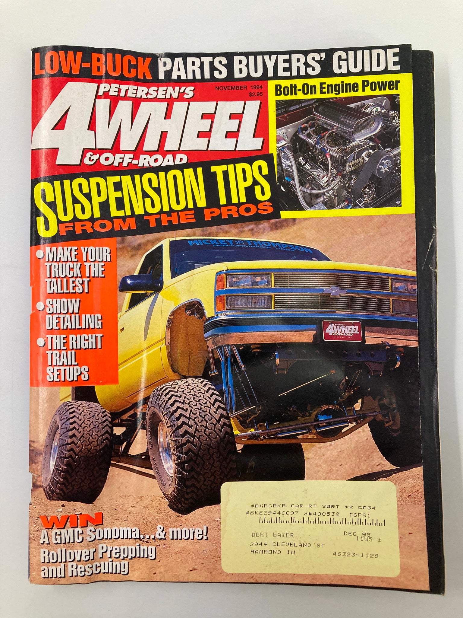 Petersen's 4 Wheel & Off-Road Magazine November 1994 Suspension Tips From Pro's