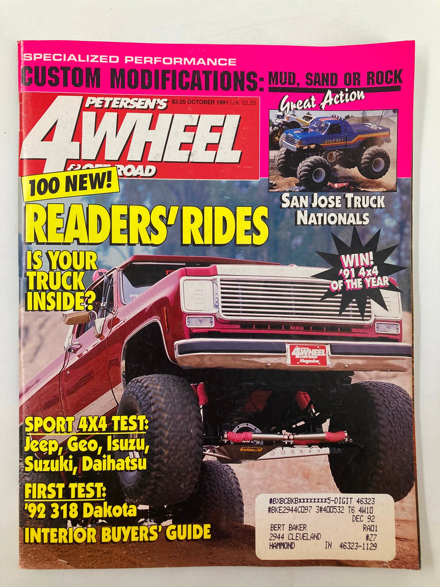 Petersen's 4 Wheel & Off-Road Magazine October 1991 Tim McClary '78 Silverado