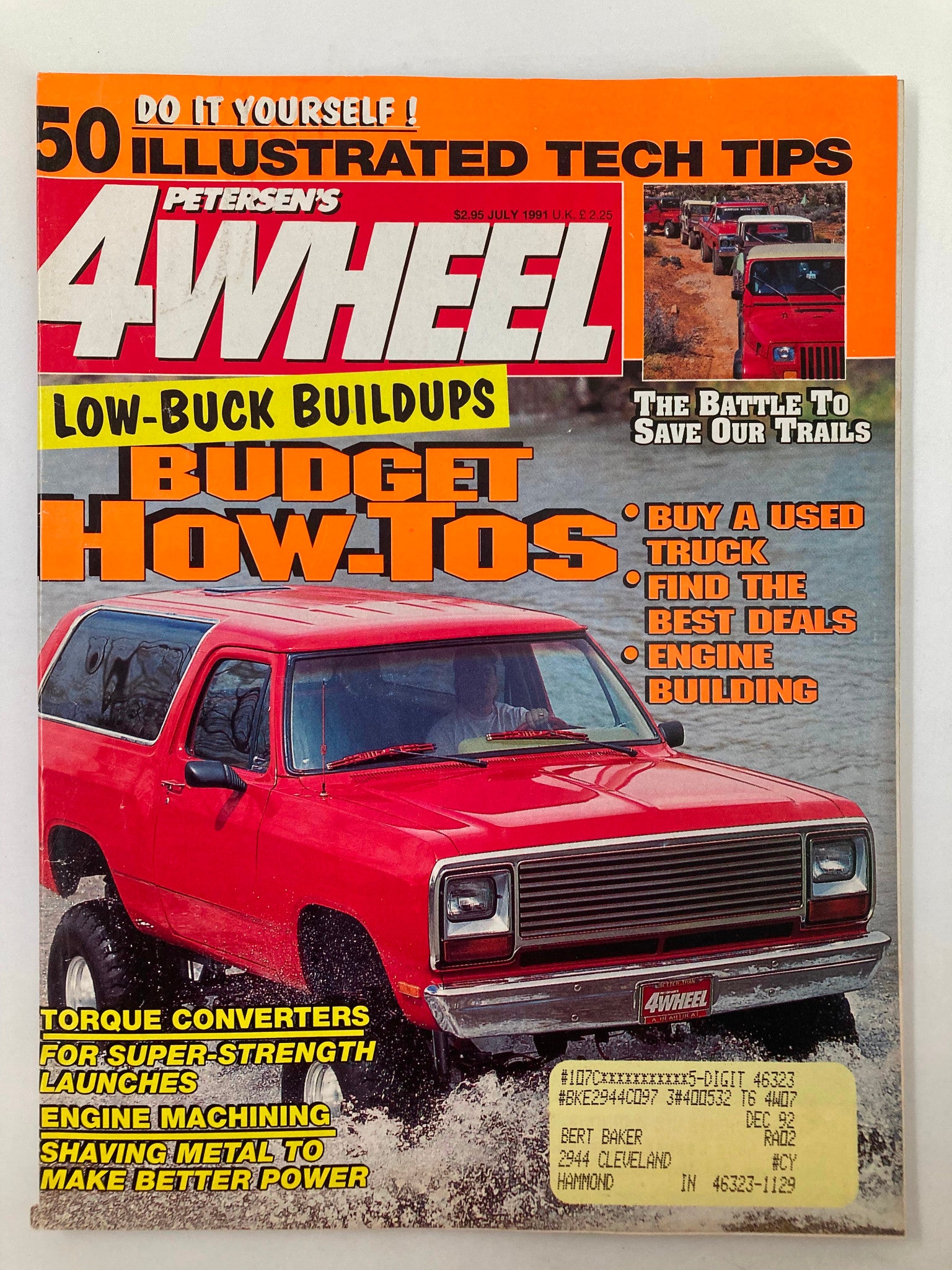 Petersen's 4 Wheel & Off-Road Magazine July 1991 Shannon Duncan's Red Plymouth