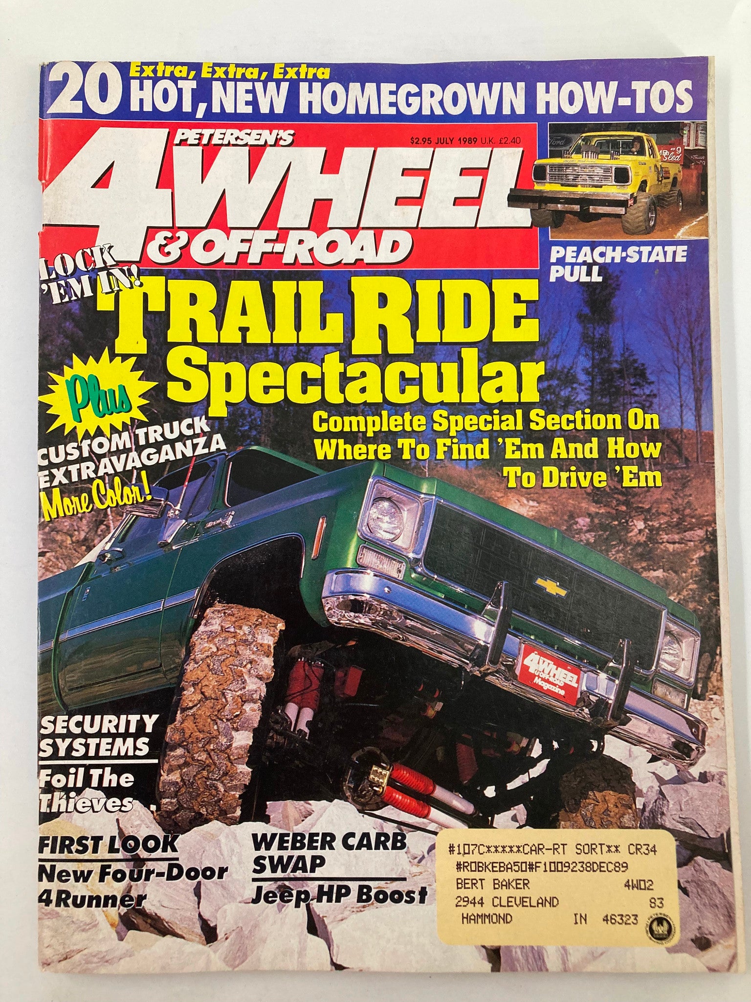 Petersen's 4 Wheel & Off-Road Magazine July 1989 Bill Gionti '78 Chevy Silverado