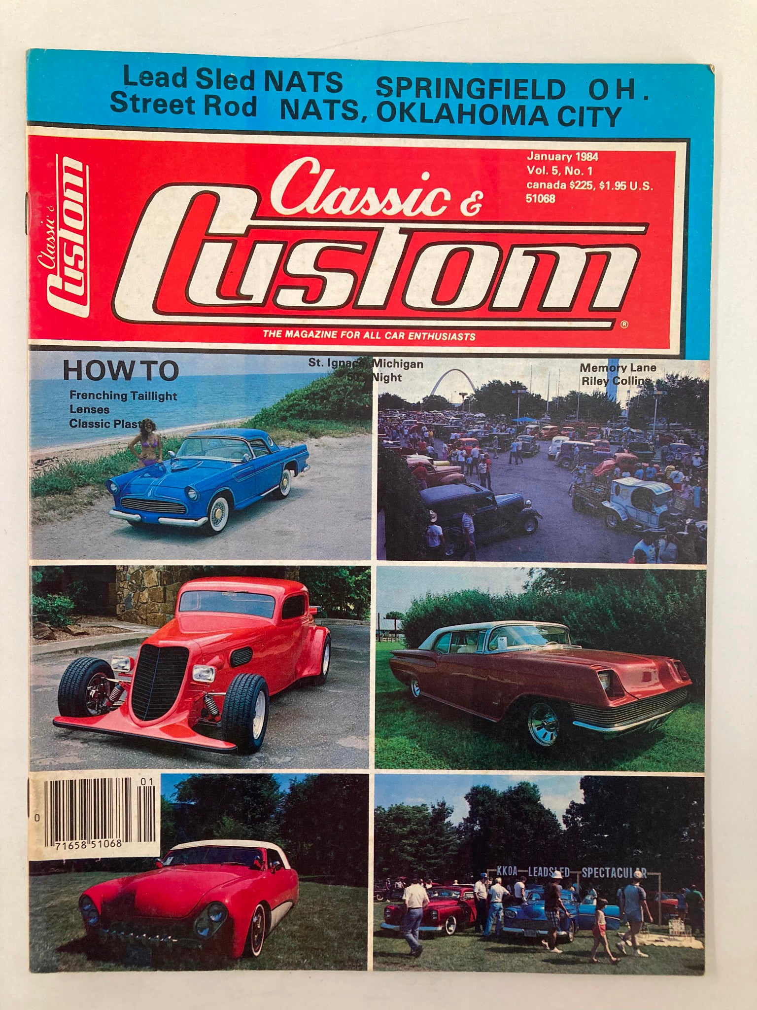 VTG Classic & Custom Magazine January 1984 Frenching Taillight Lenses No Label