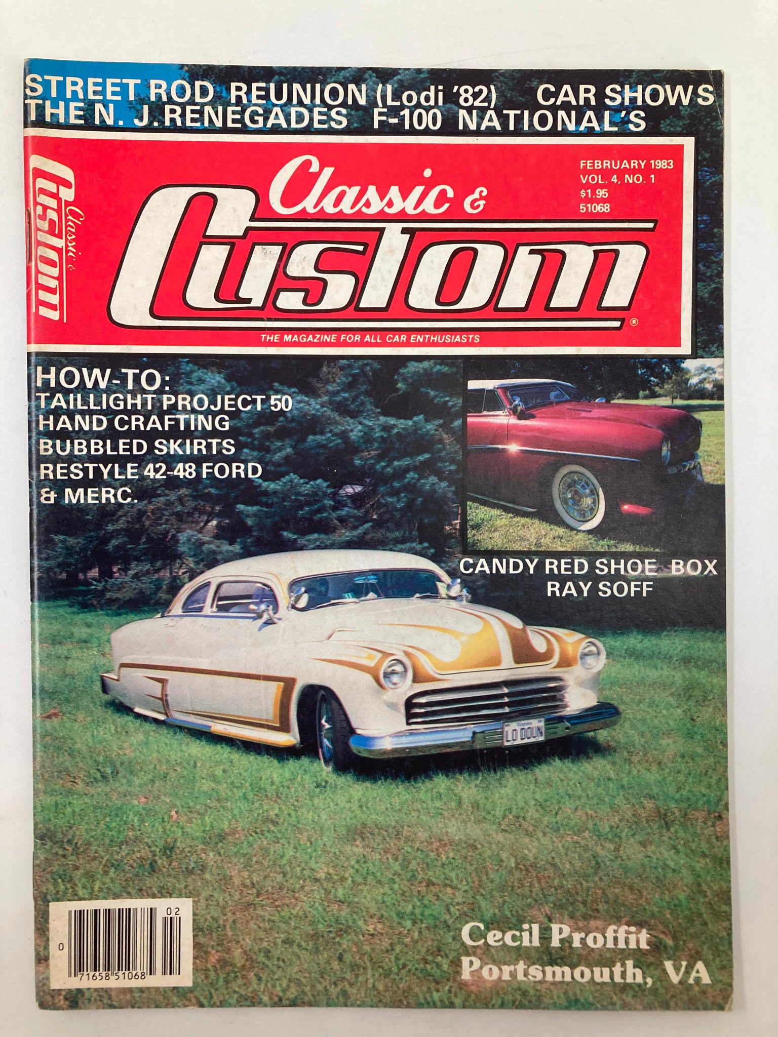 VTG Classic & Custom Magazine February 1983 Candy Red Shoe Box Ray Soff No Label