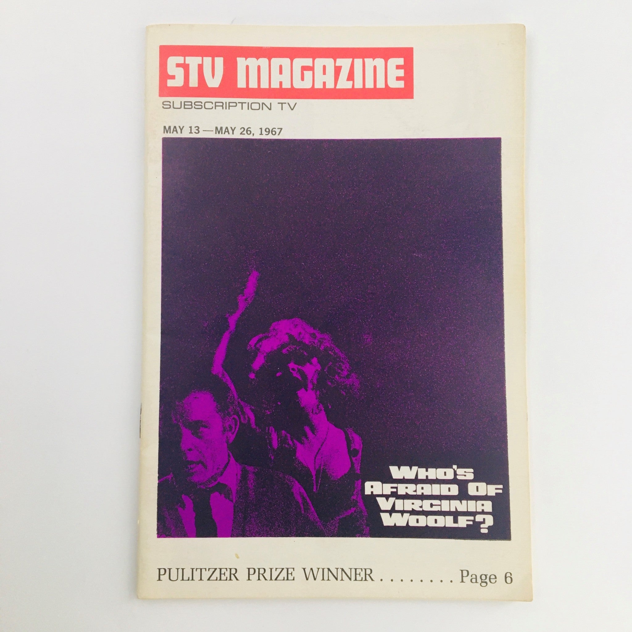 STV Magazine Subscription TV May 13-May 26 1967 Virginia Woolf & Pulitzer Winner