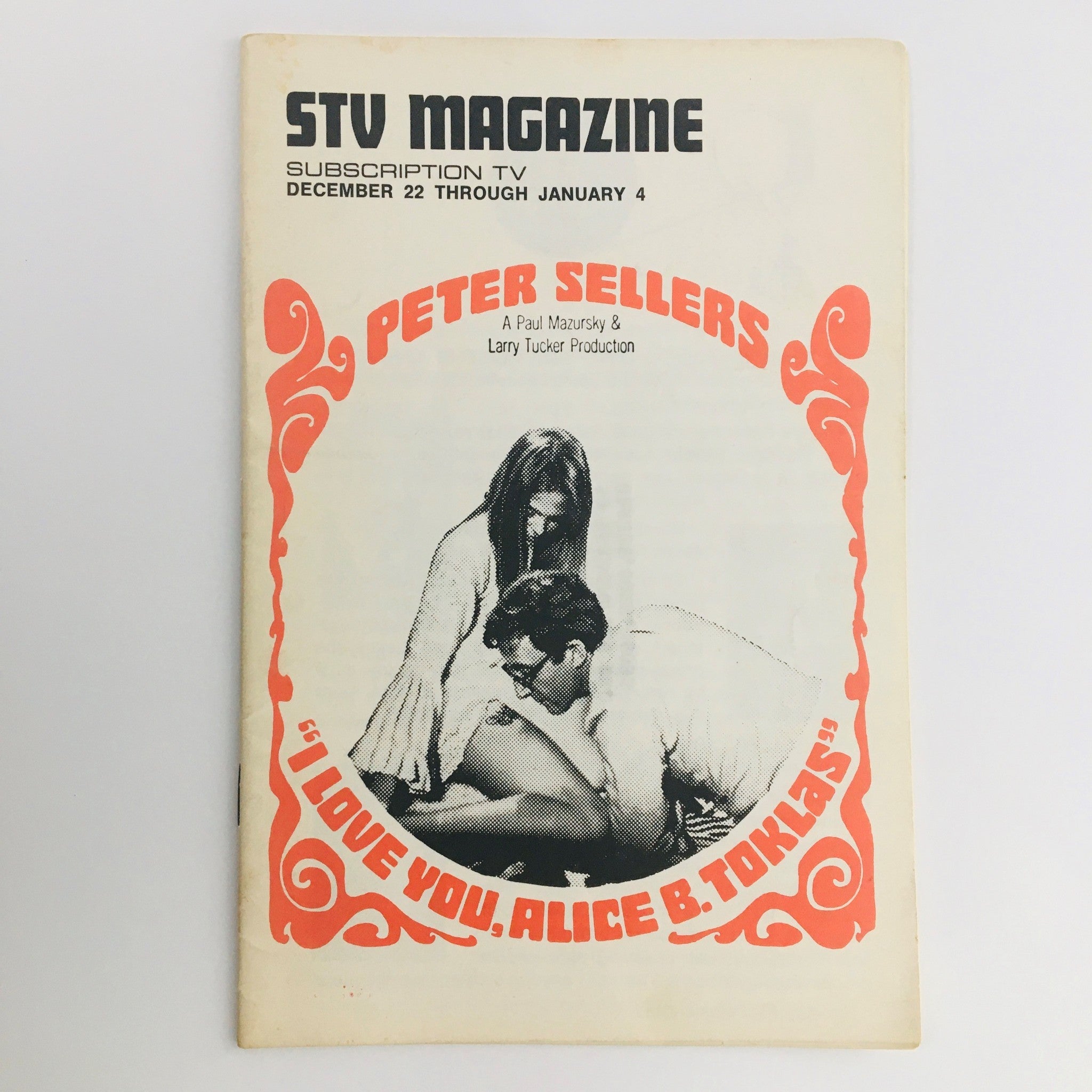 STV Magazine Subscription TV Dec 22-January 4 1968 I Love You, Alice B. Toklas