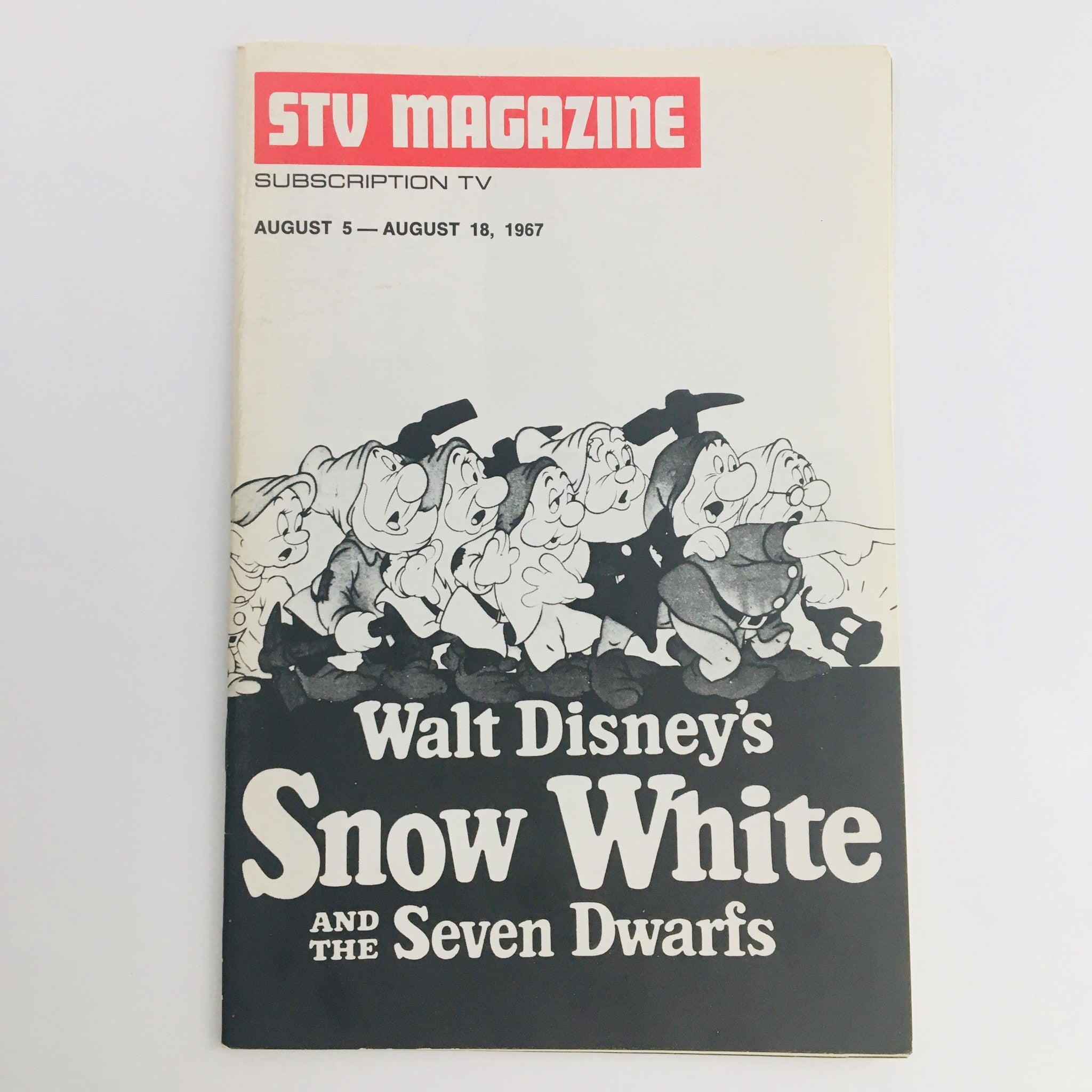 STV Magazine Subscription TV August 5-18 1967 Snow White and the Seven Dwarfs