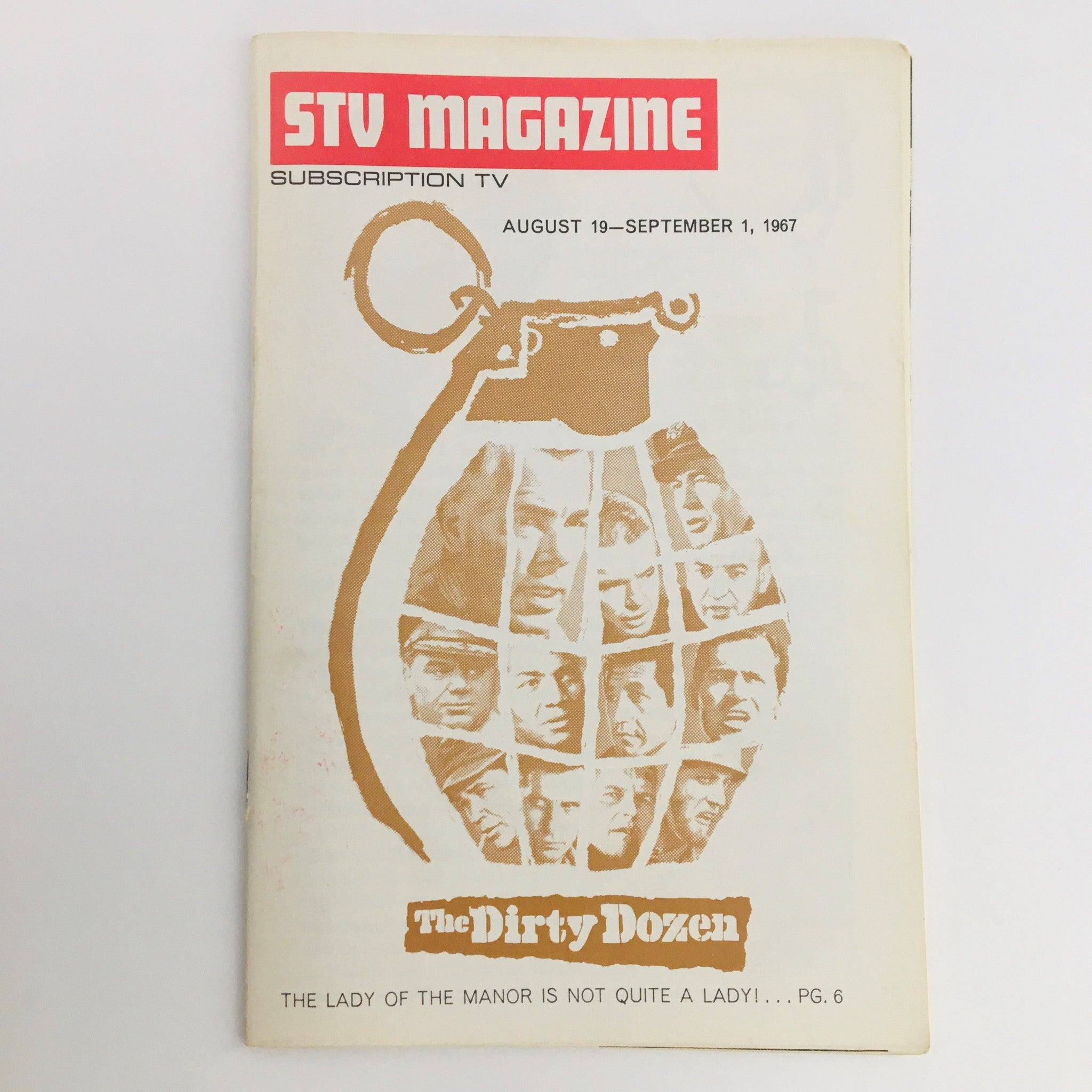 STV Magazine Subscription TV Aug 19-Sept 1 1967 Lee Marvin in The Dirty Dozen