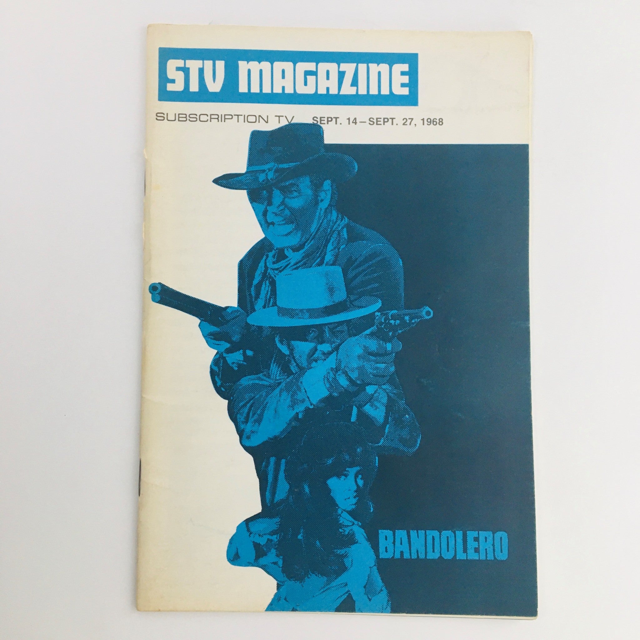 STV Magazine Subscription TV September 14-27 1968 James Stewart in Bandolero!