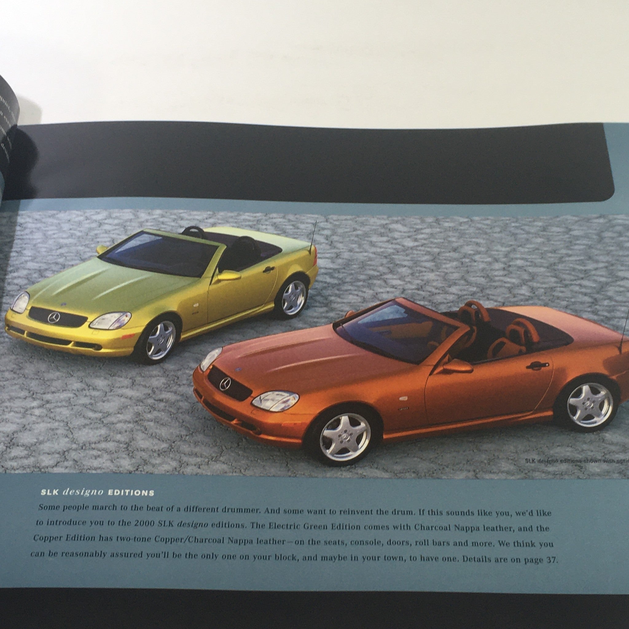 2000 Mercedes-Benz SLK Designo Editions Dealership Car Auto Brochure Catalog