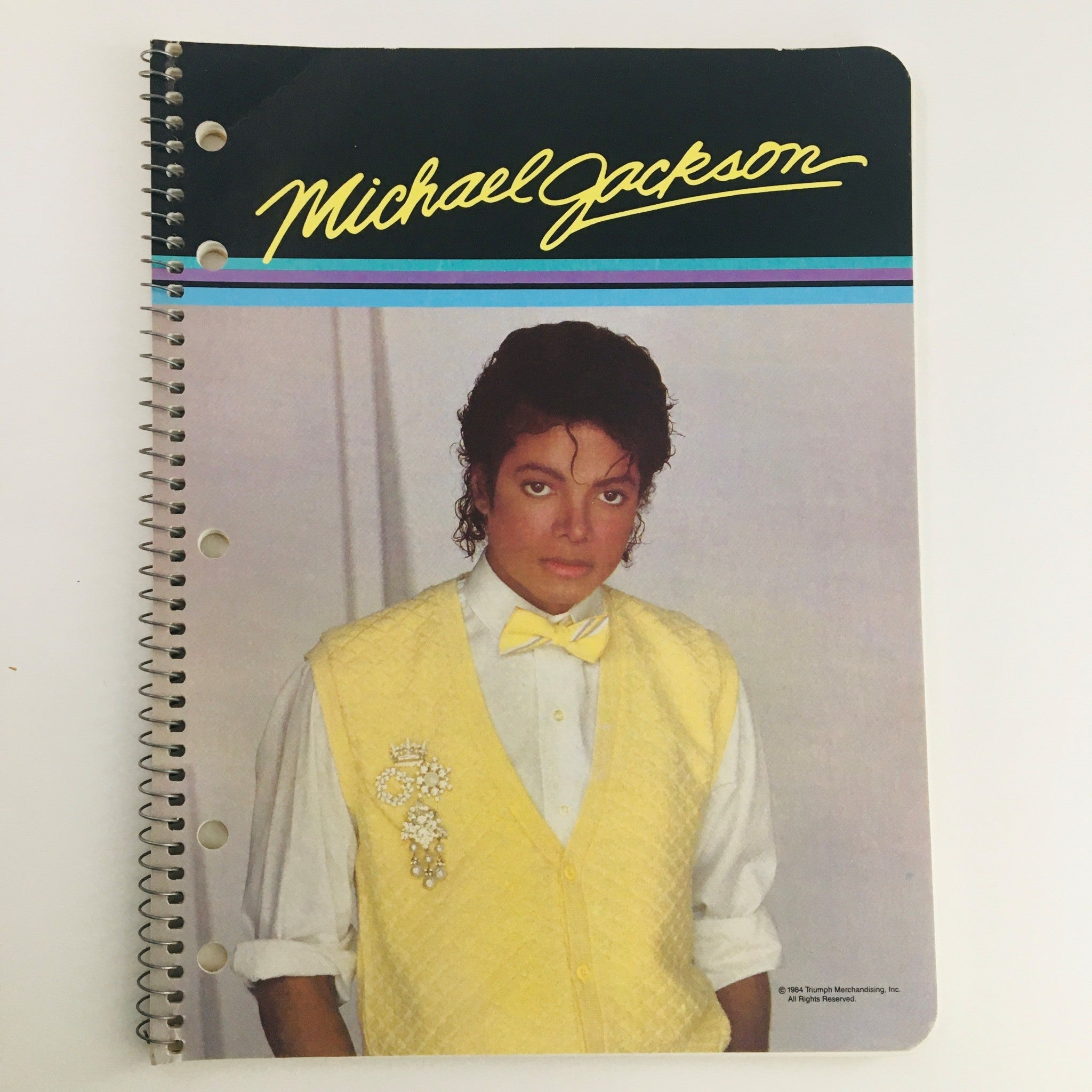 1984 Michael Jackson Spiral Notebook Theme Book