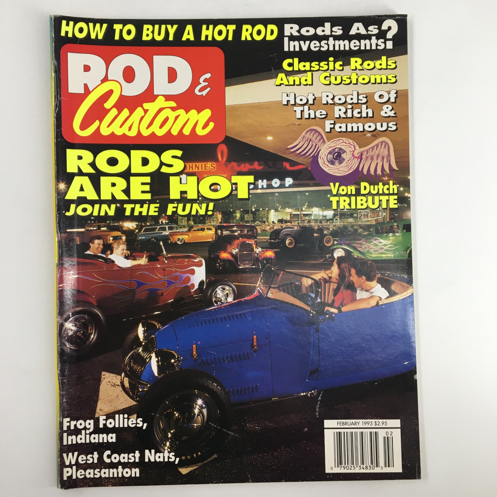 Rod & Custom Magazine February 1993 Classic Rods and Customs No Label