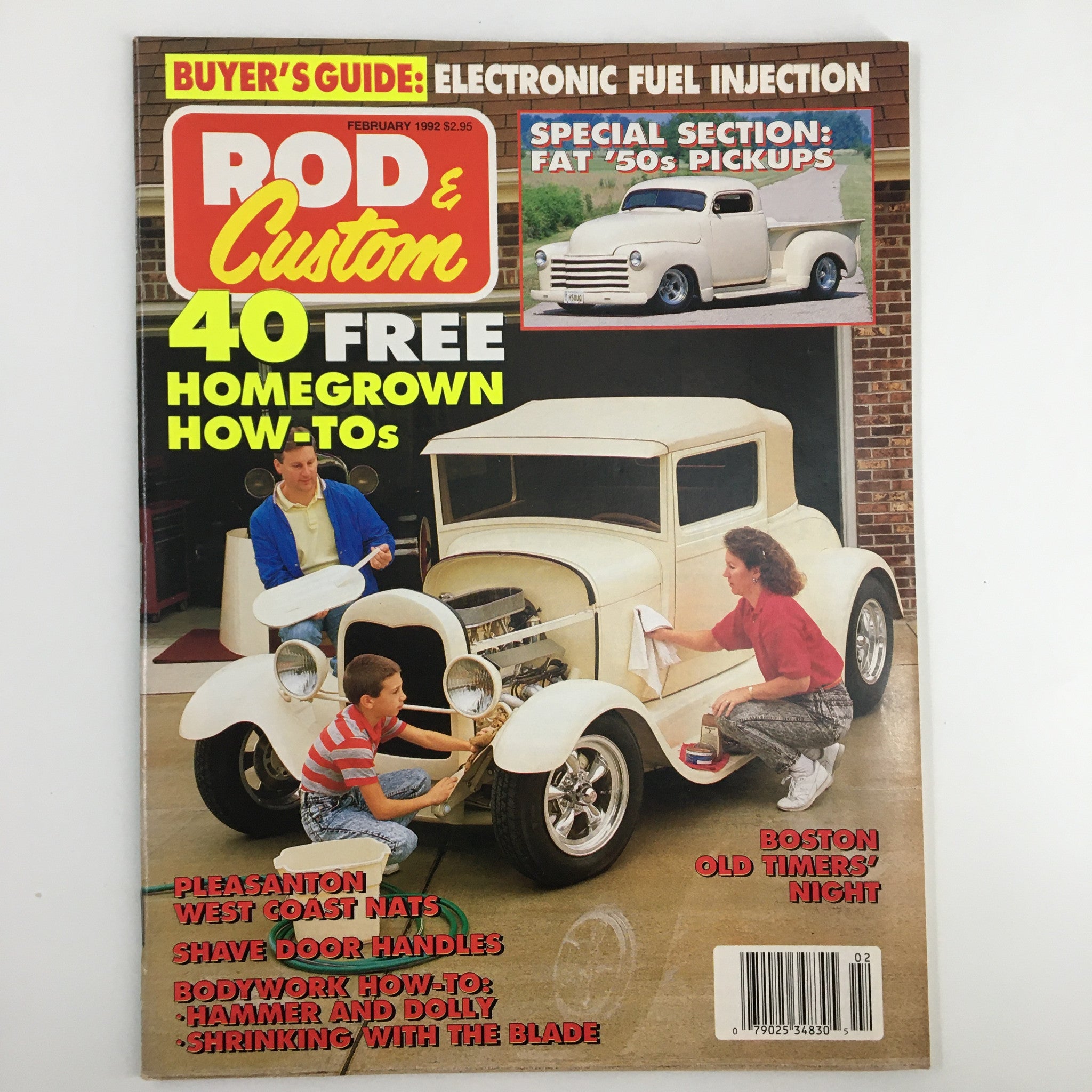 Rod & Custom Magazine February 1992 The Barker Family Driveway No Label