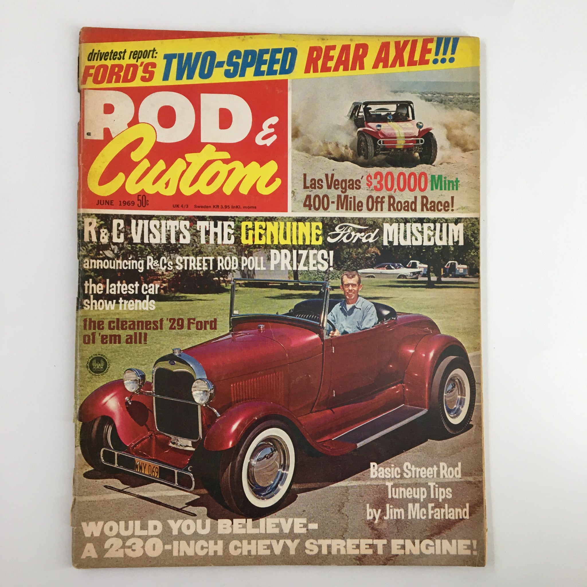 VTG Rod & Custom Magazine June 1969 The Cleanest '29 Ford No Label