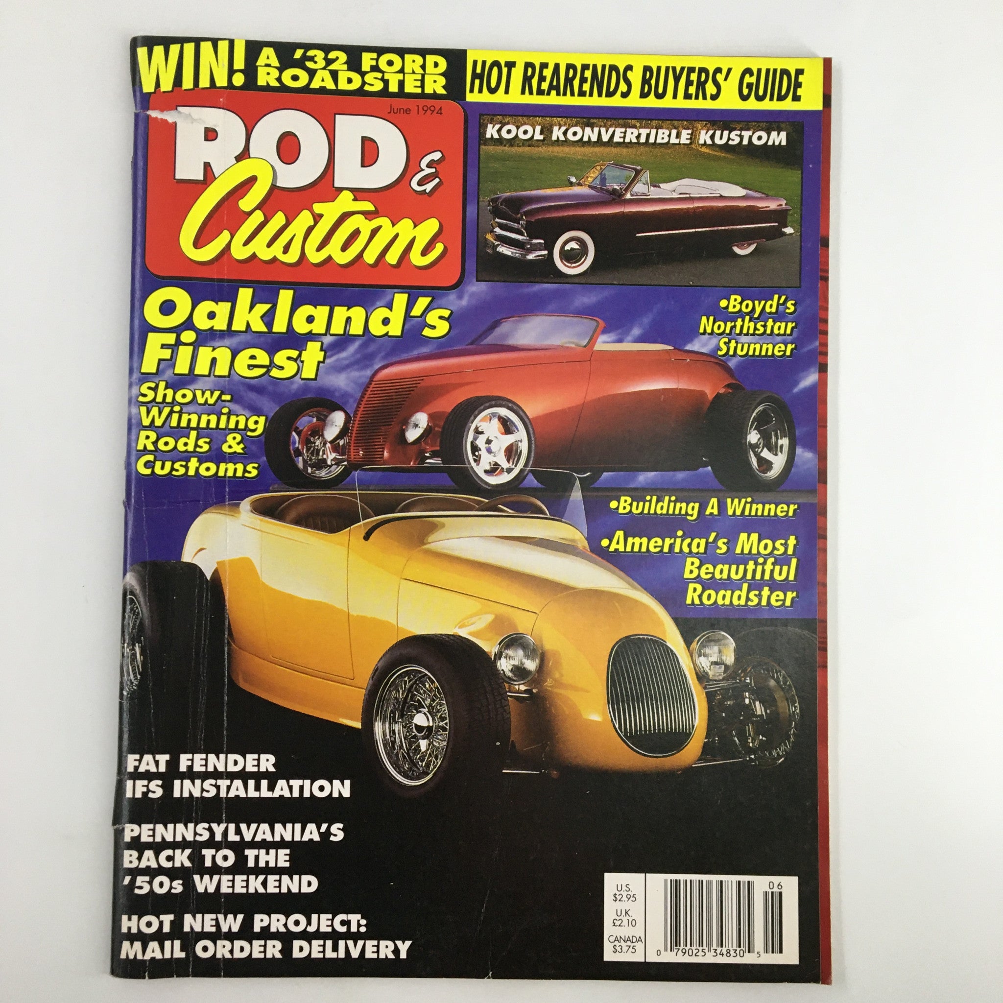 Rod & Custom Magazine June 1994 America's Most Beautiful Roadster No Label