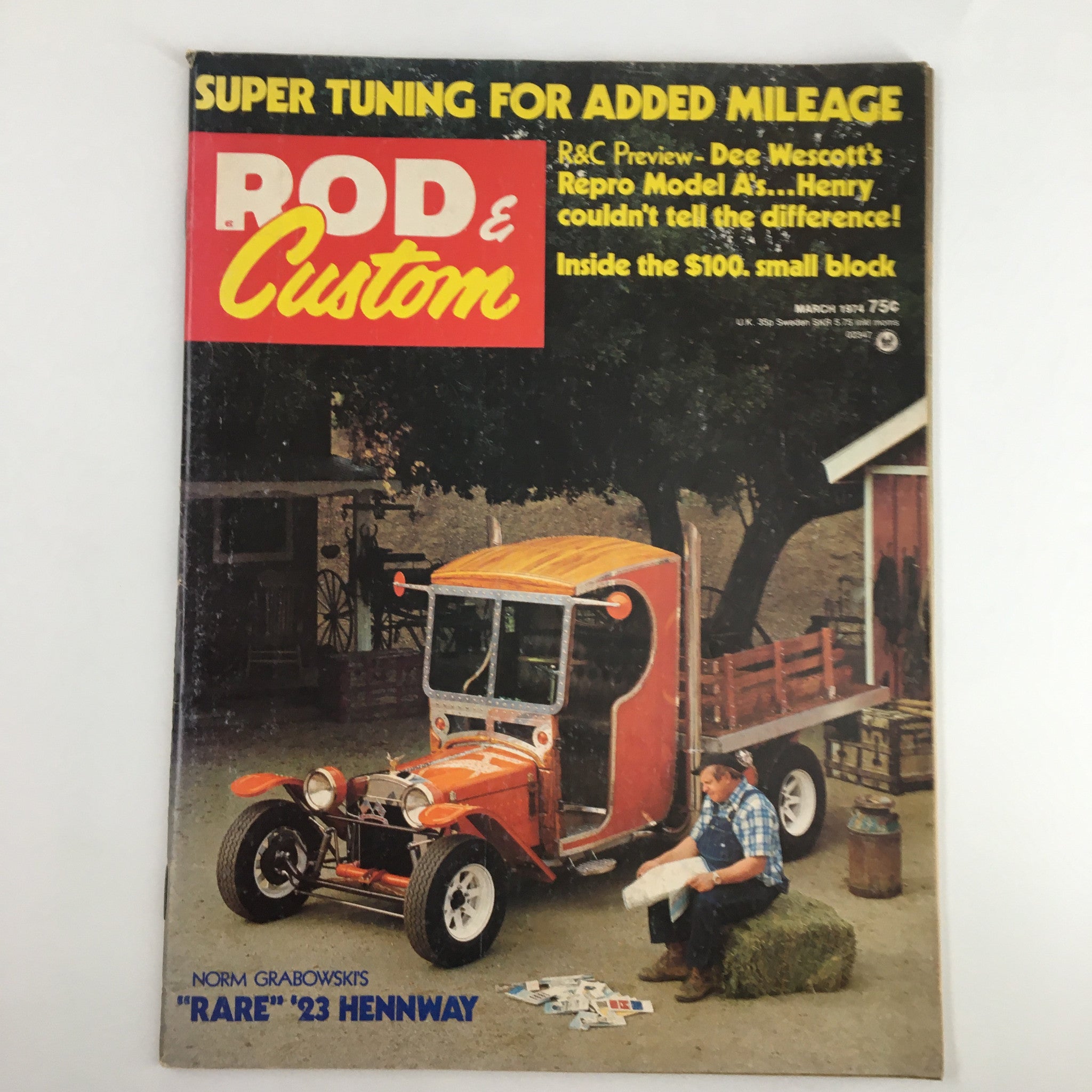 VTG Rod & Custom Magazine March 1974 The 'Pruf' is in his Project No Label