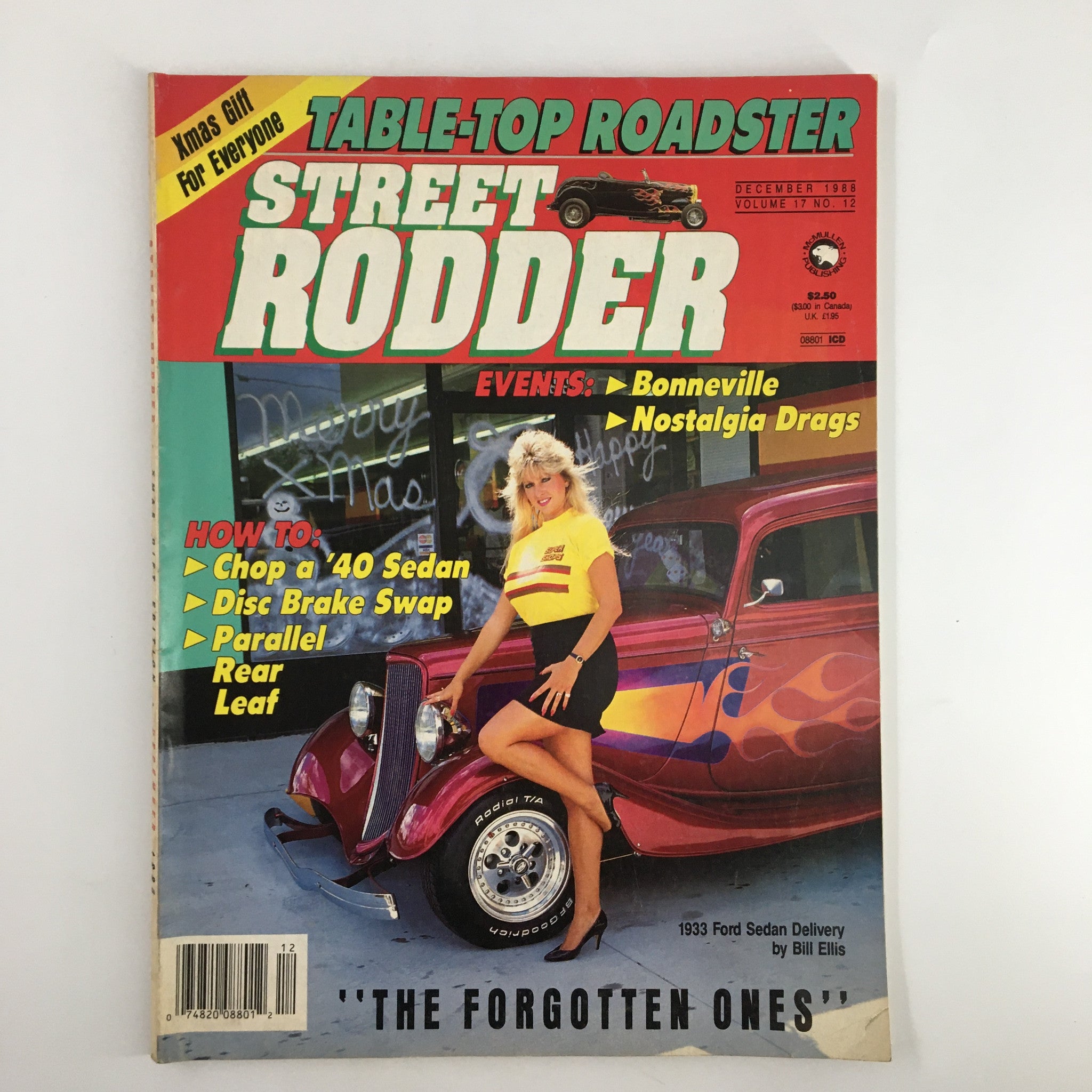 VTG Street Rodder Magazine December 1988 '33 Ford Sedan Delivery No Label