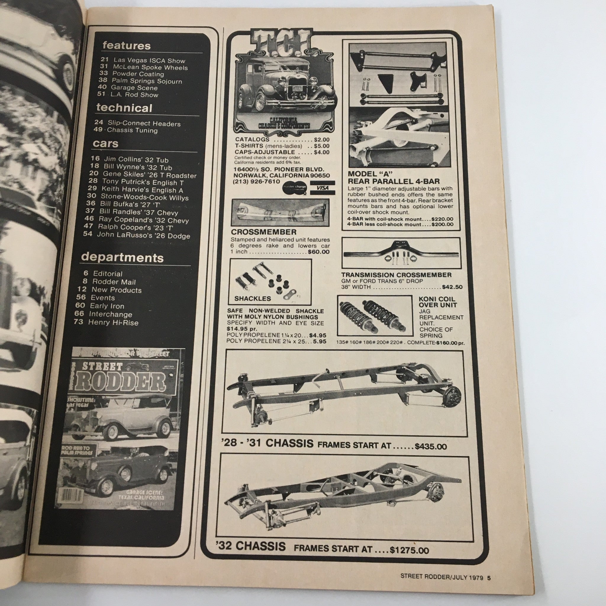 VTG Street Rodder Magazine July 1979 Gene Skiles' '26 T Roadster No Label