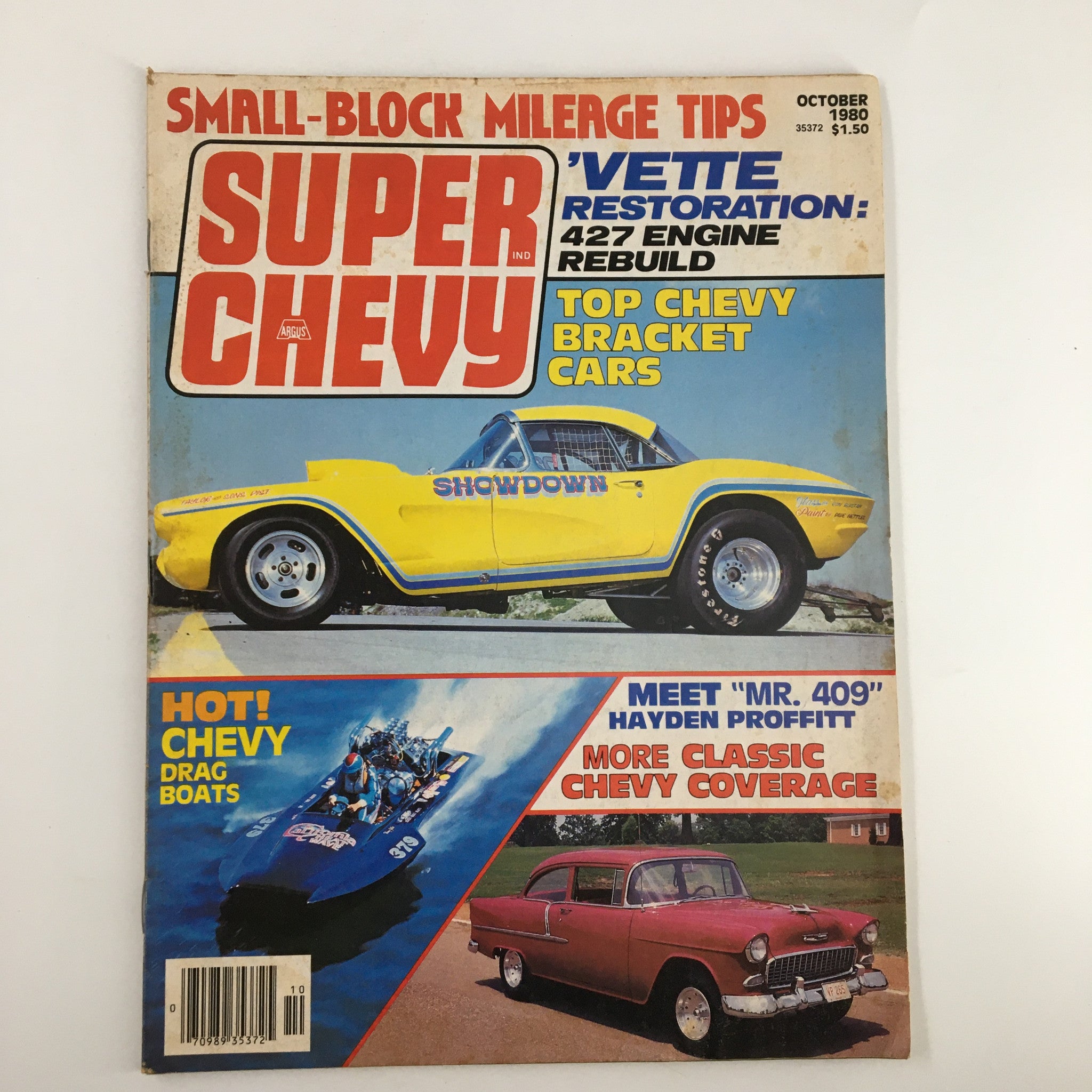 VTG Super Chevy Magazine October 1980 Meet Mr. 409 Hayden Proffitt No Label