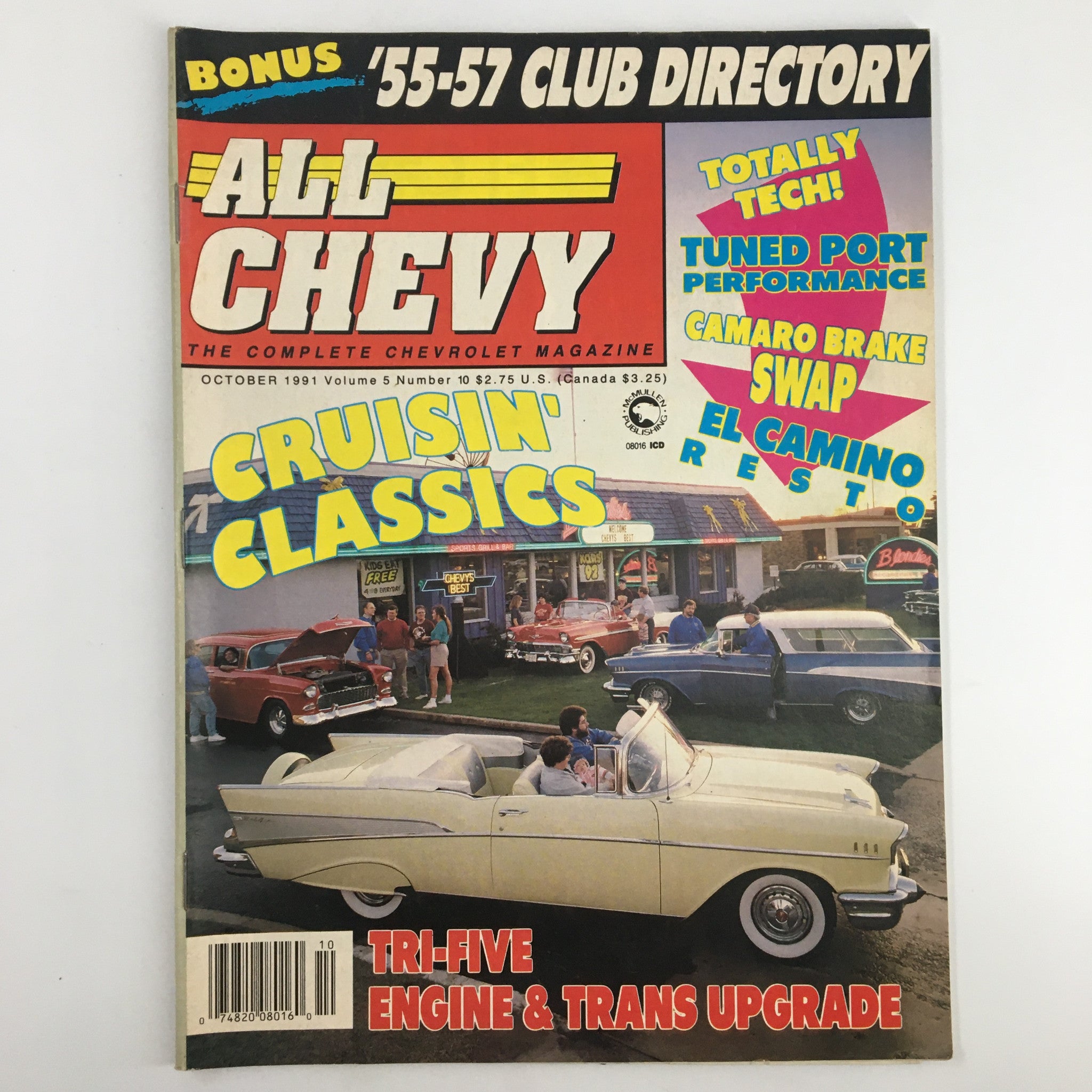 All Chevy Magazine October 1991 Tri-Five Engine and Trans Upgrade No Label