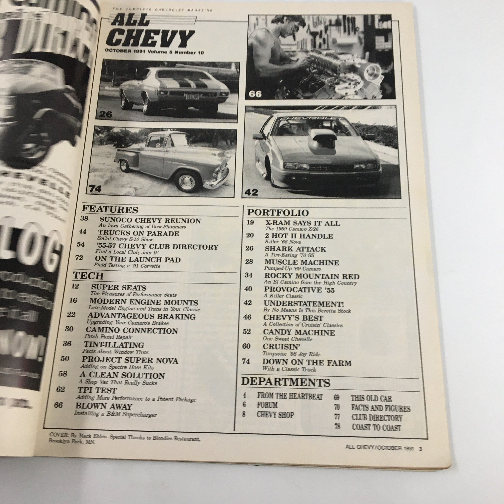 All Chevy Magazine October 1991 Tri-Five Engine and Trans Upgrade No Label