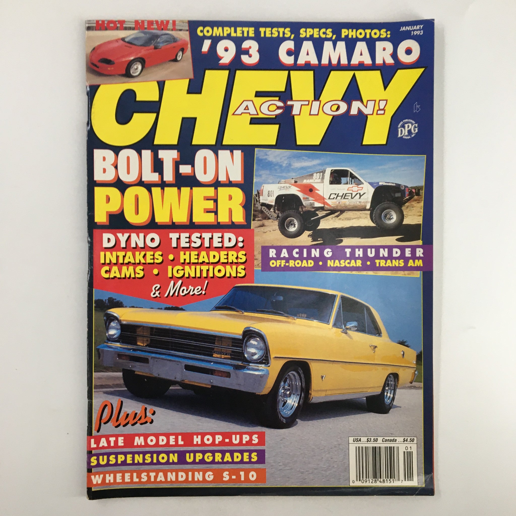 Chevy Action Magazine January 1993 David Scott Sr.'s '67 Chevy II No Label